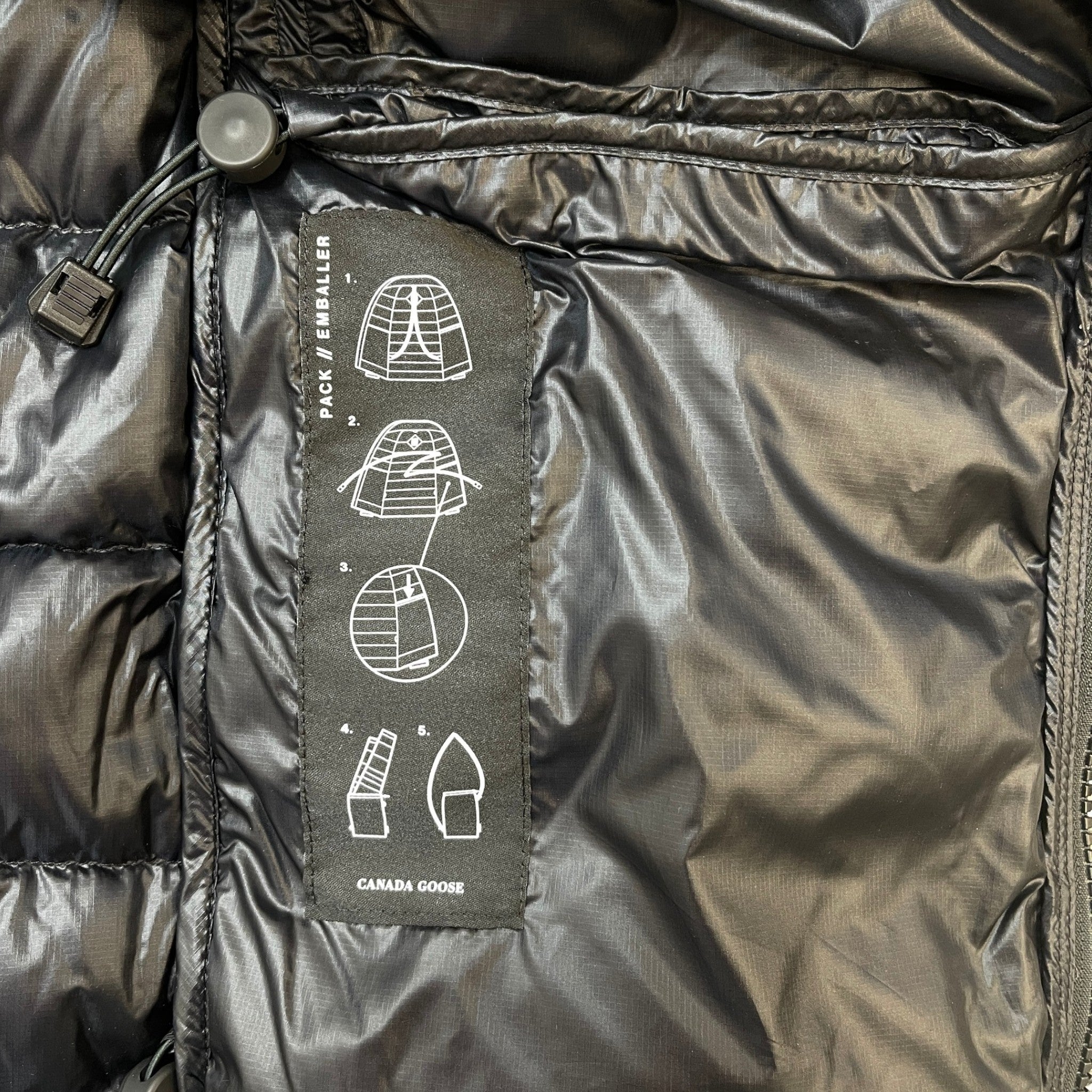 Men's Crofton Hoody Down Jacket Black Size XL