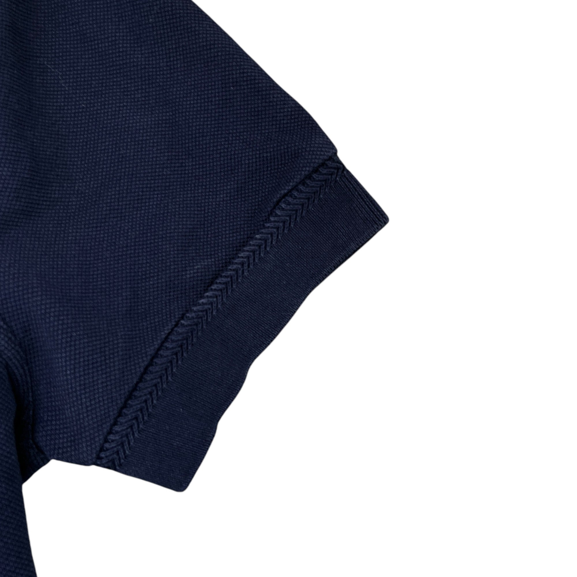 Men's Plain Polo Shirt Navy Size IT 48 / UK M