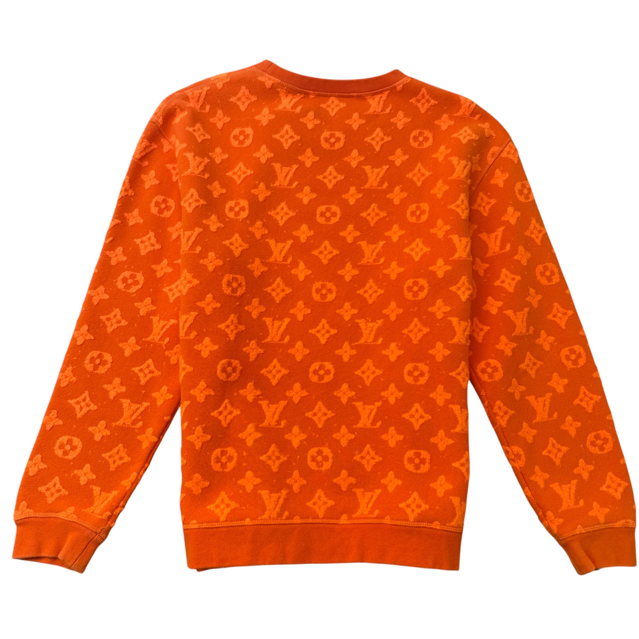 Men's Lv Monogram Jumper Orange Size L