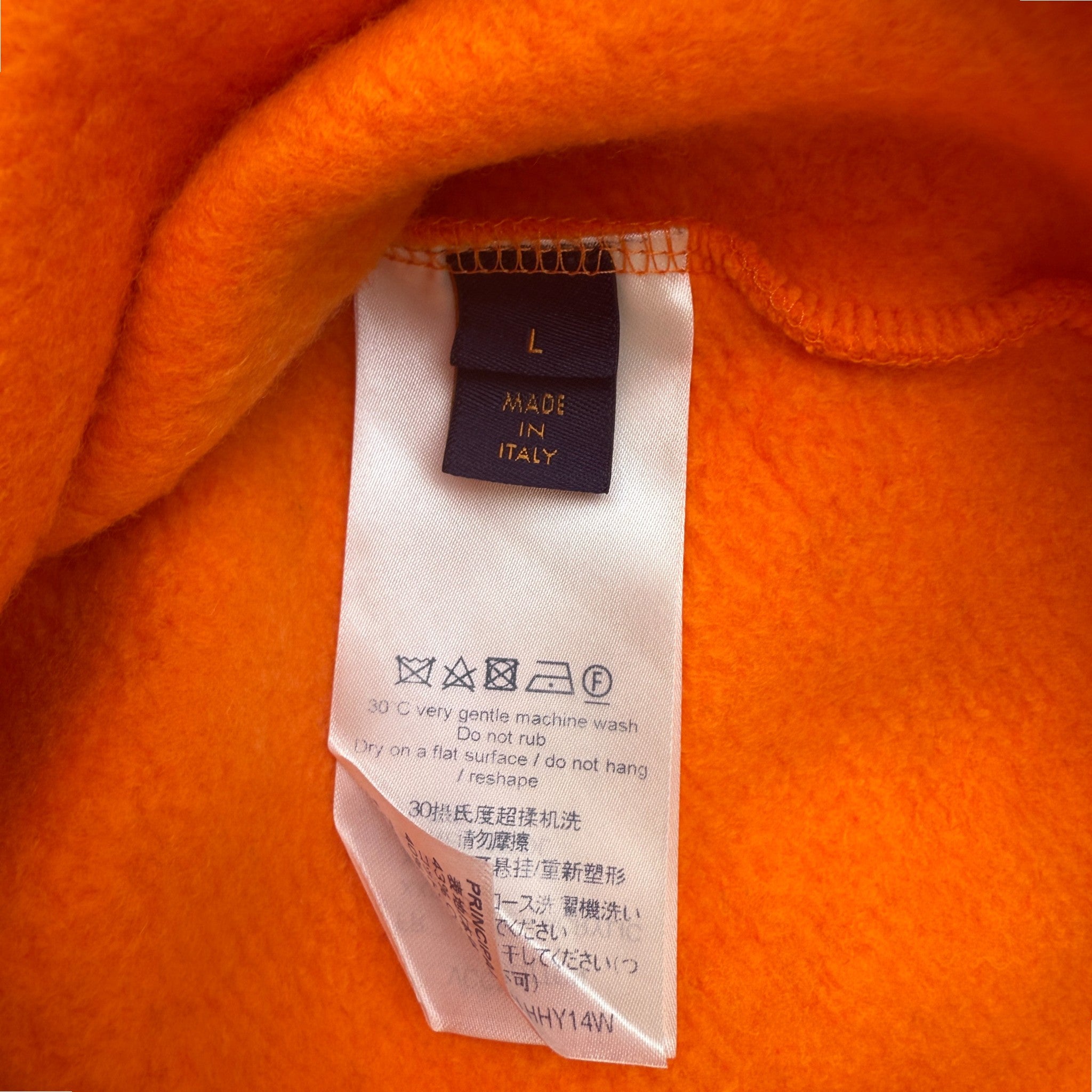 Men's Lv Monogram Jumper Orange Size L