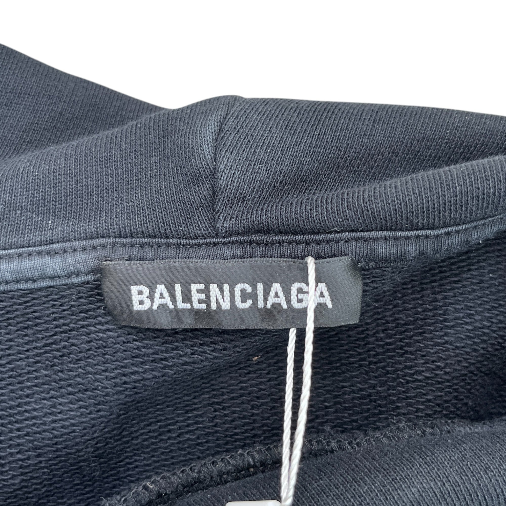 Men's Full Tank Logo Hoodie Black Size S