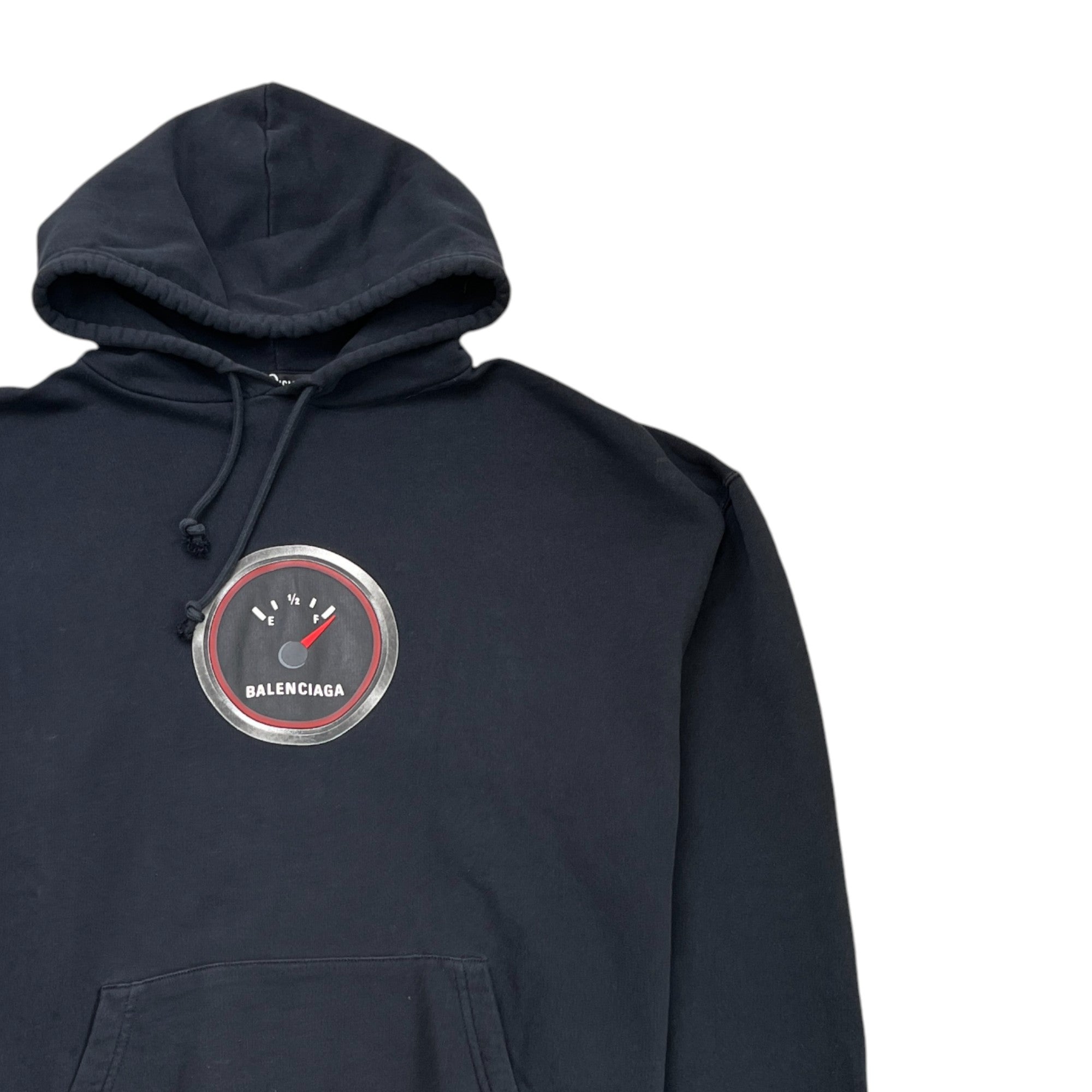 Men's Full Tank Logo Hoodie Black Size S