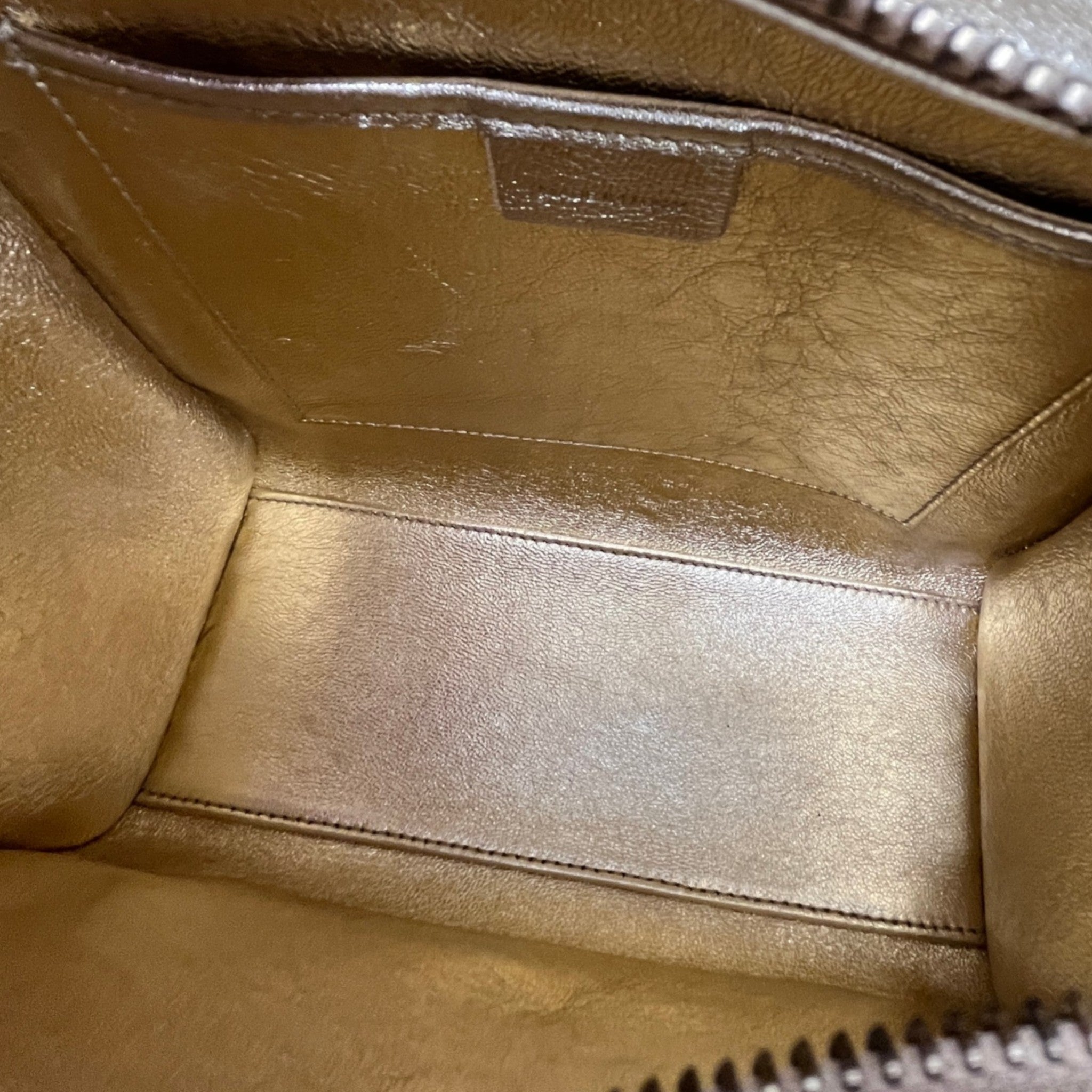 Women's Nano Luggage Tote Bag Gold