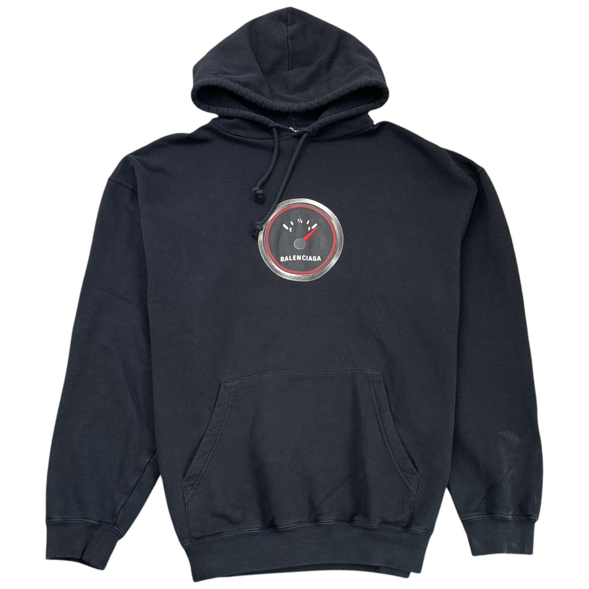 Men's Full Tank Logo Hoodie Black Size S