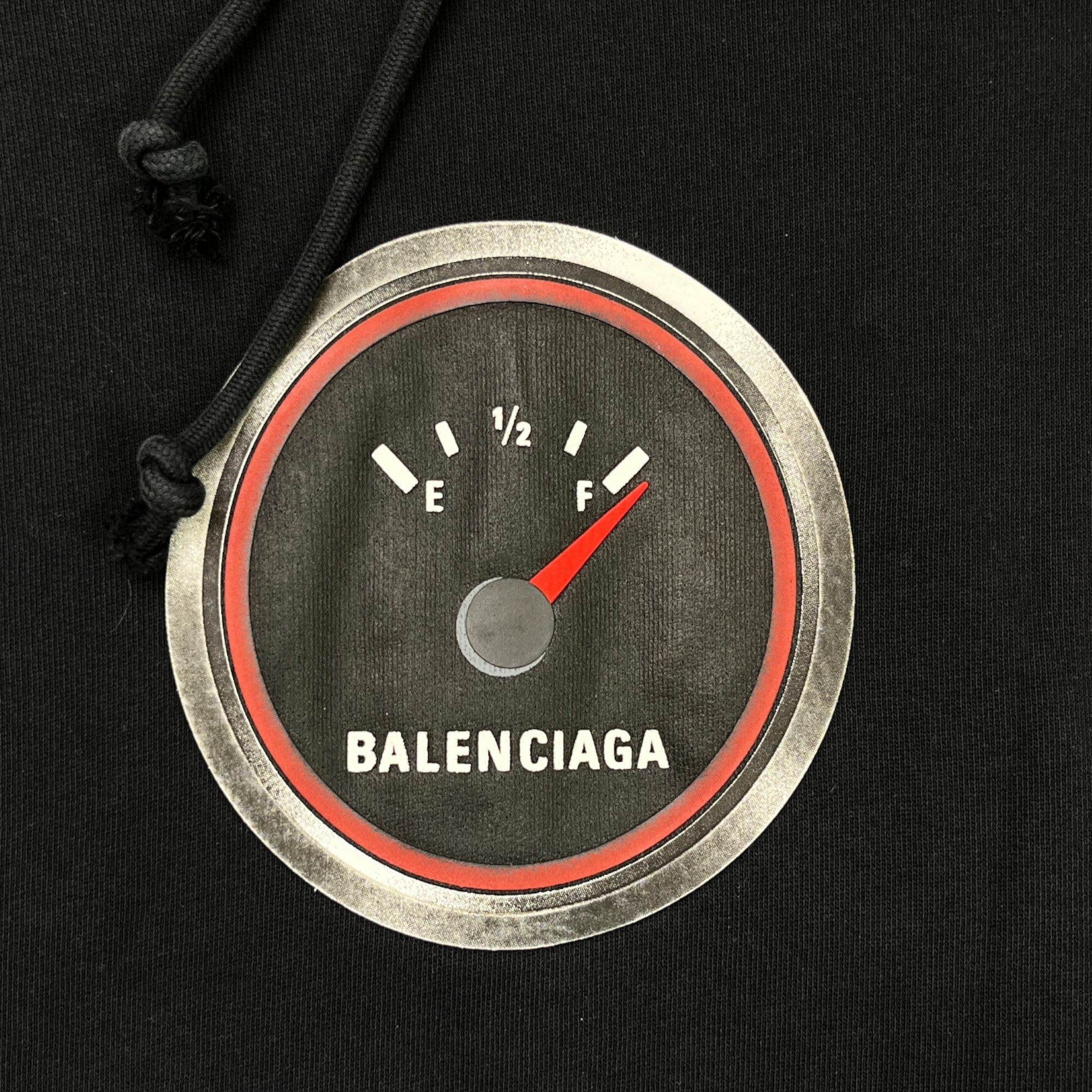 Men's Full Tank Logo Hoodie Black Size S