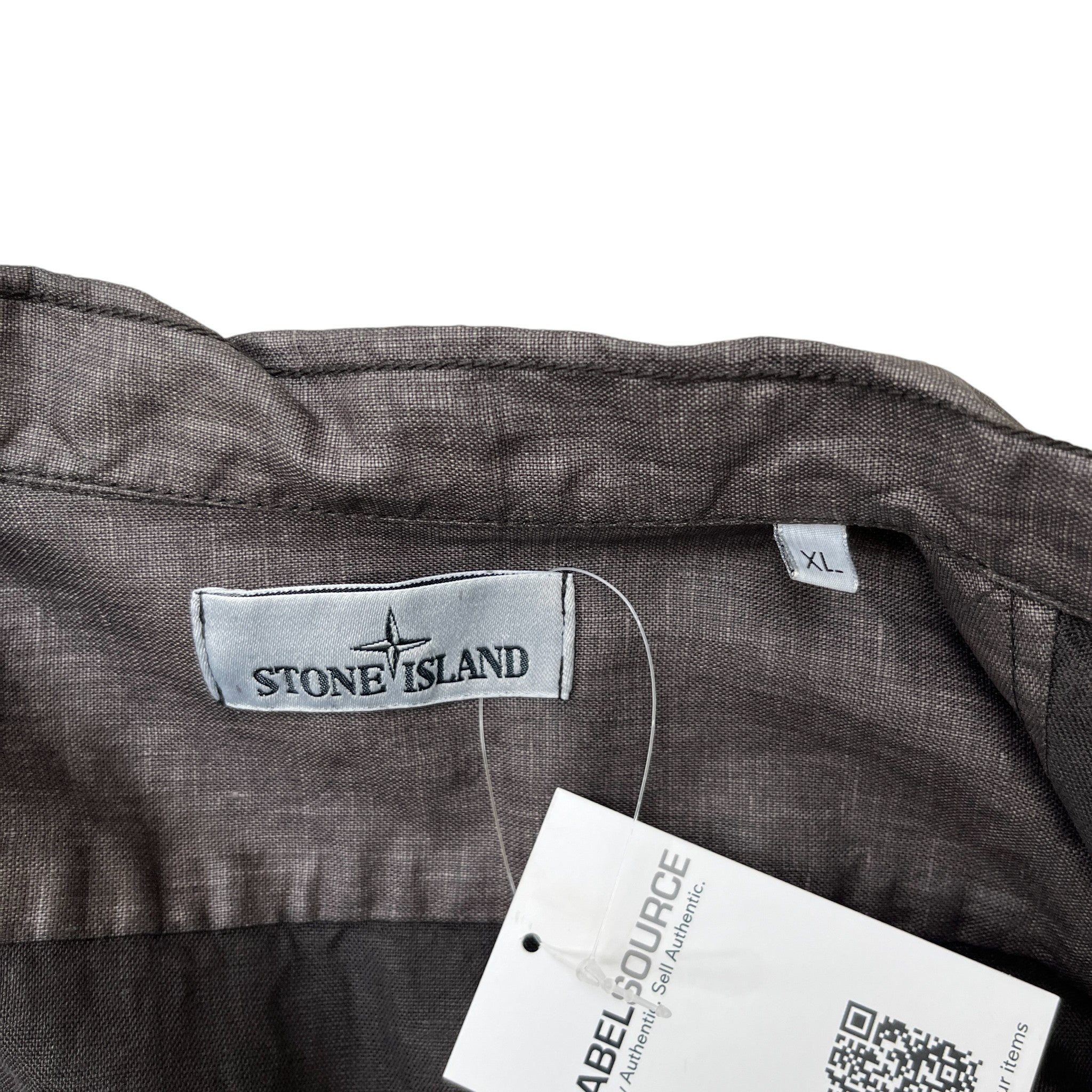 Men's Applique Logo OverShirt Charcoal Size XL