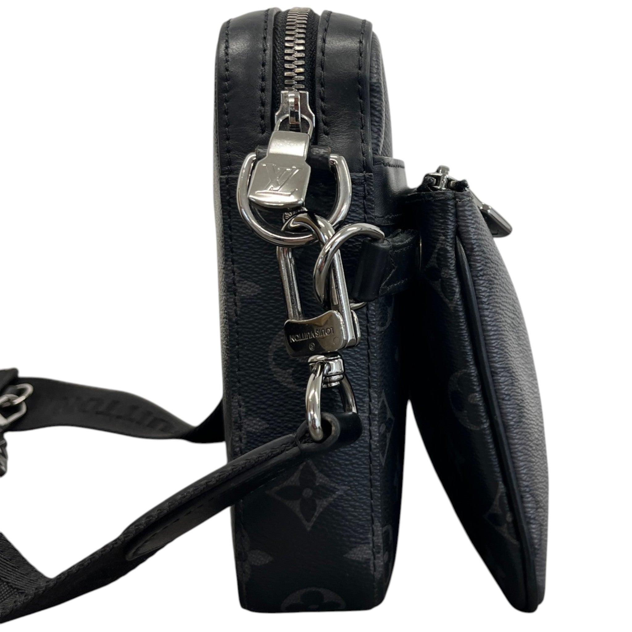 Men's Monogram Eclipse Trio Messenger Bag Grey