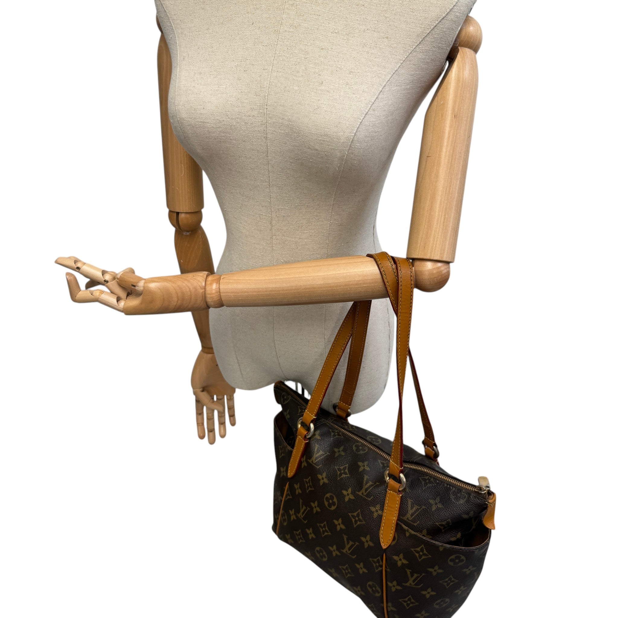 Women's Monogram Canvas Totally Pm Bag Brown