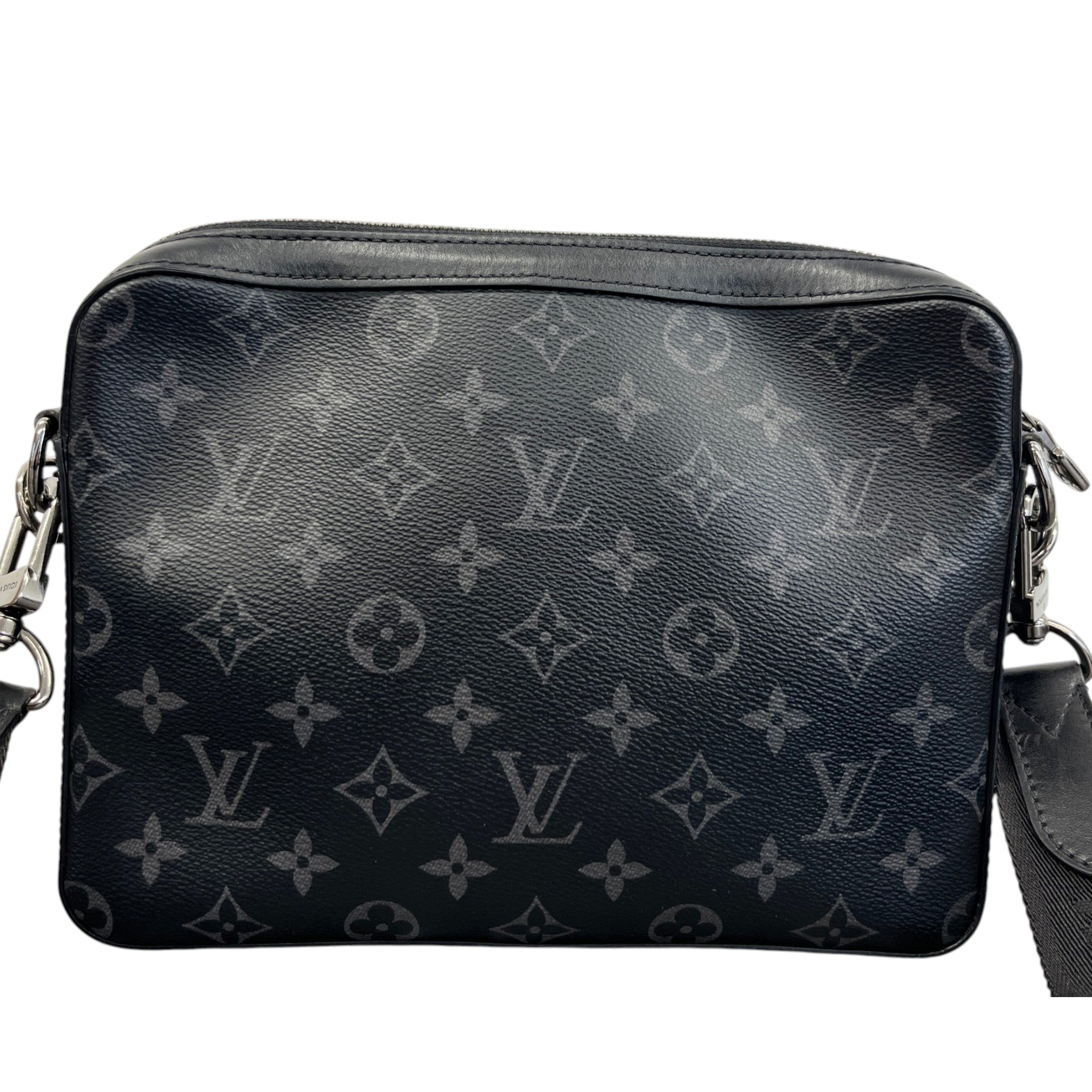 Men's Monogram Eclipse Trio Messenger Bag Grey