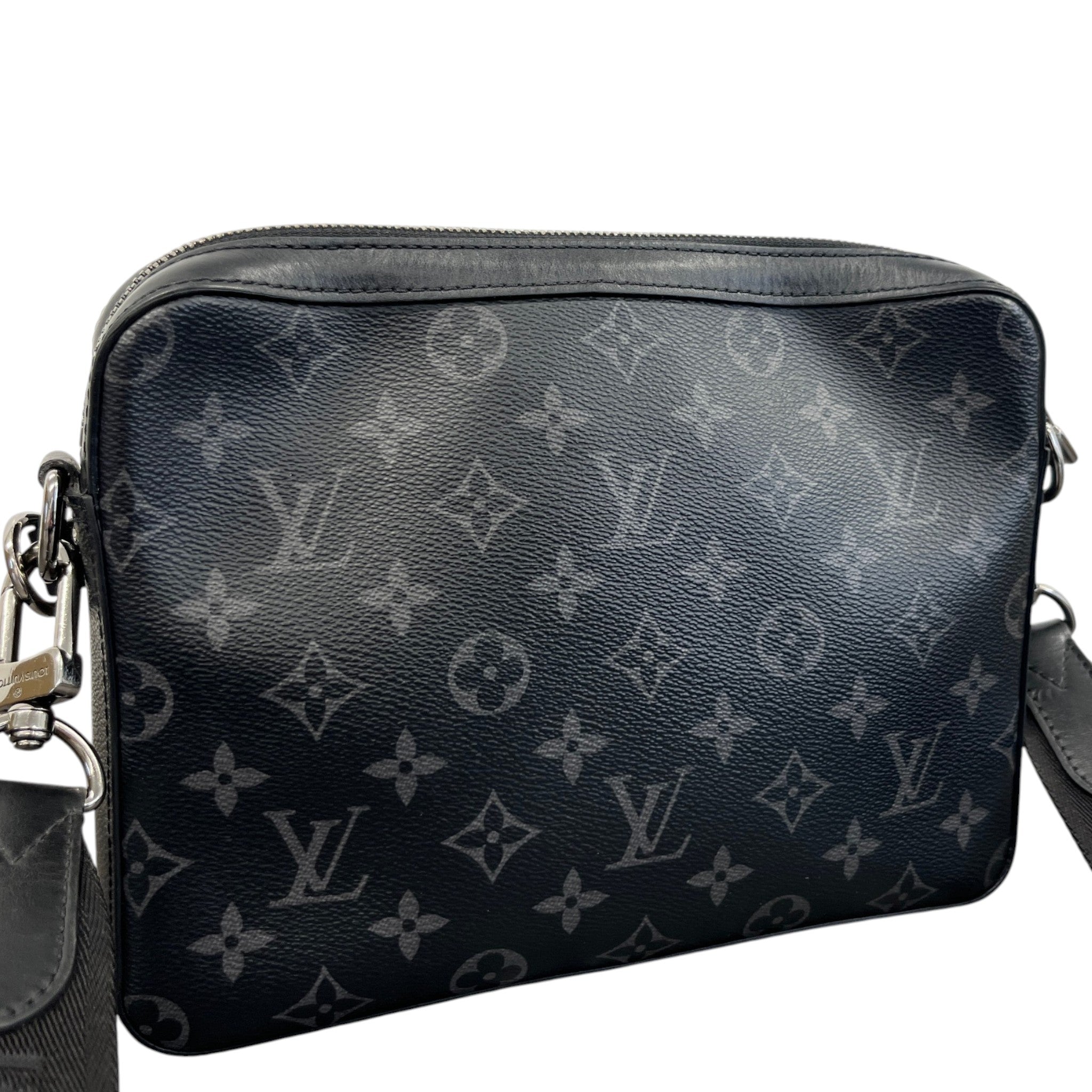 Men's Monogram Eclipse Trio Messenger Bag Grey