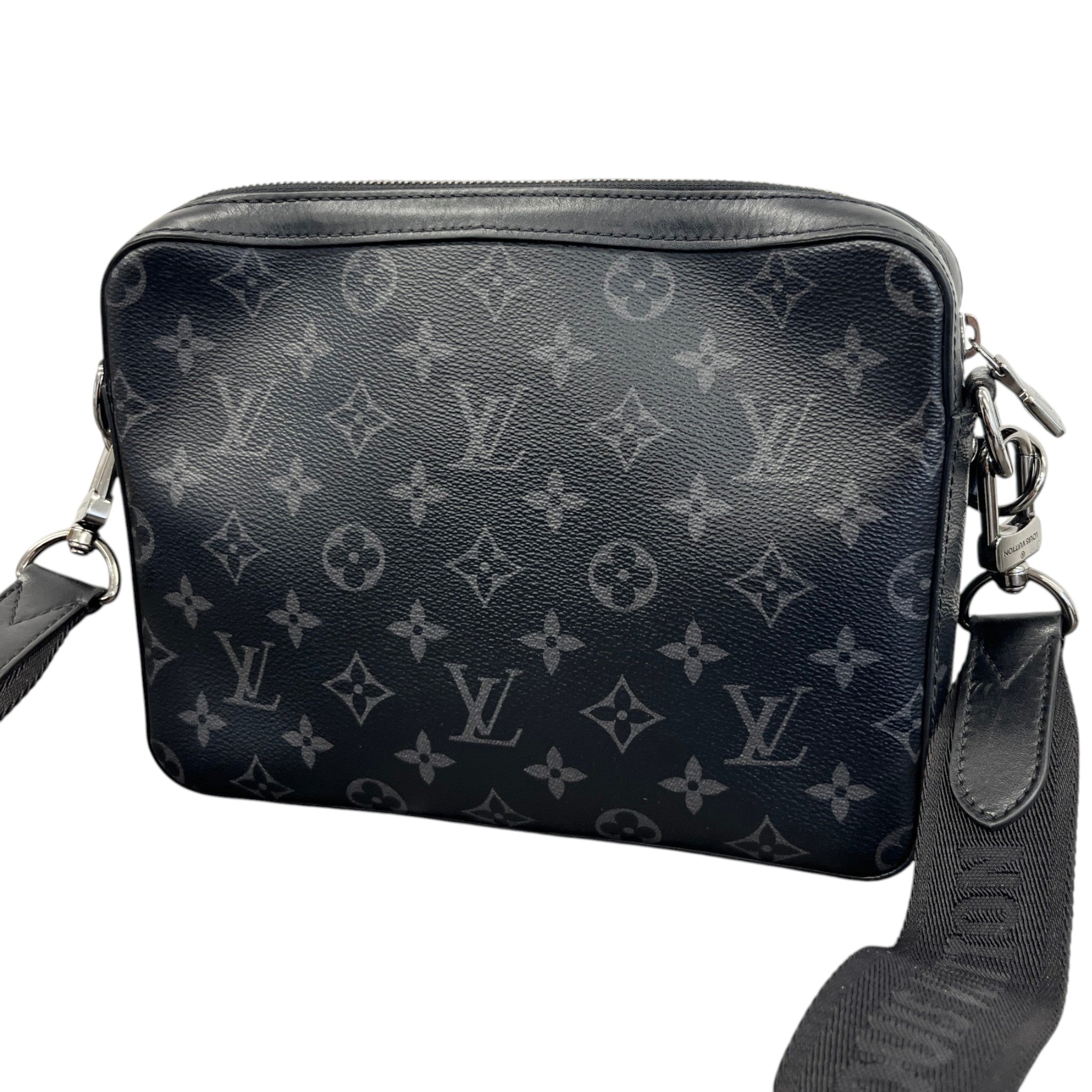 Men's Monogram Eclipse Trio Messenger Bag Grey
