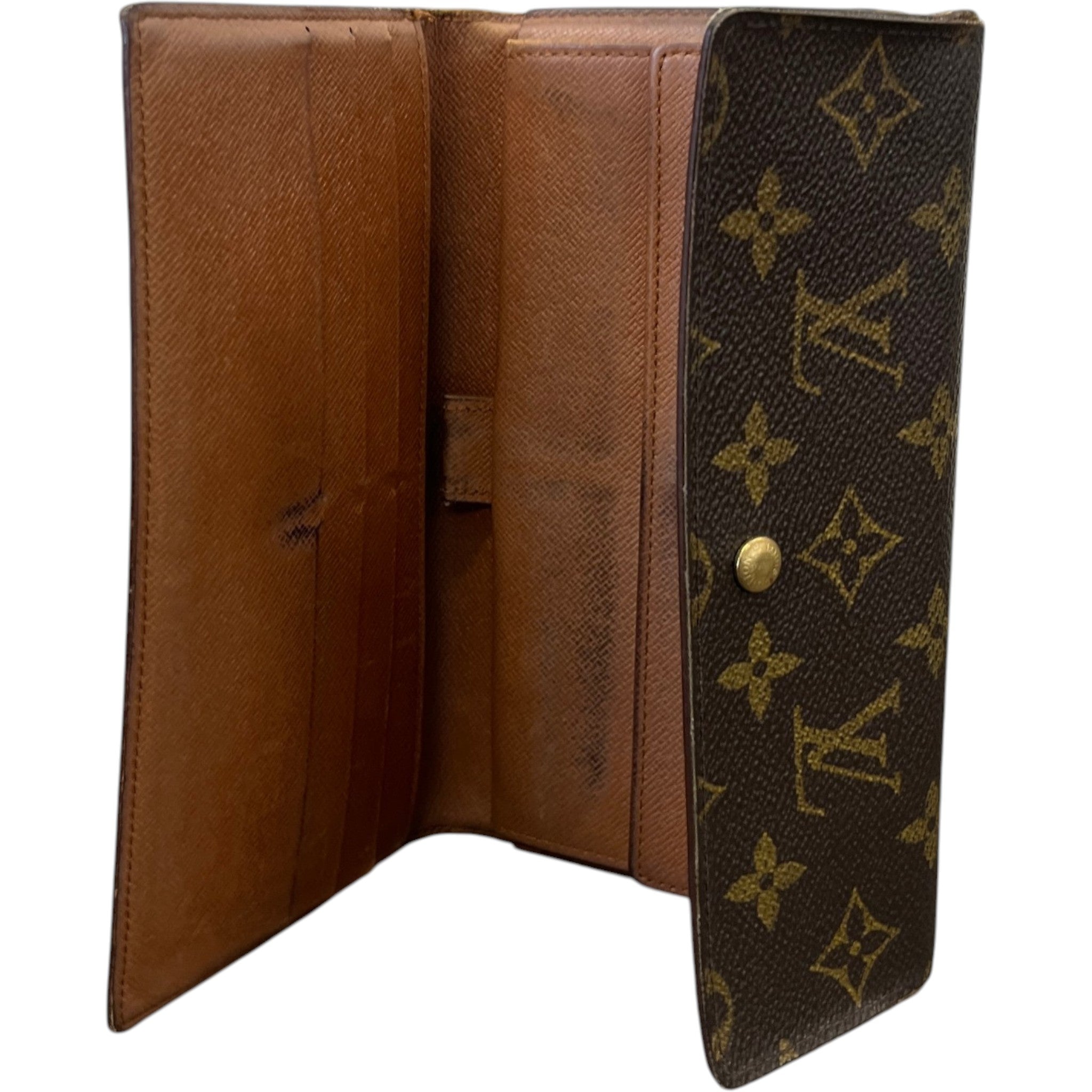 Women's Sarah Monogram Canvas Wallet Brown