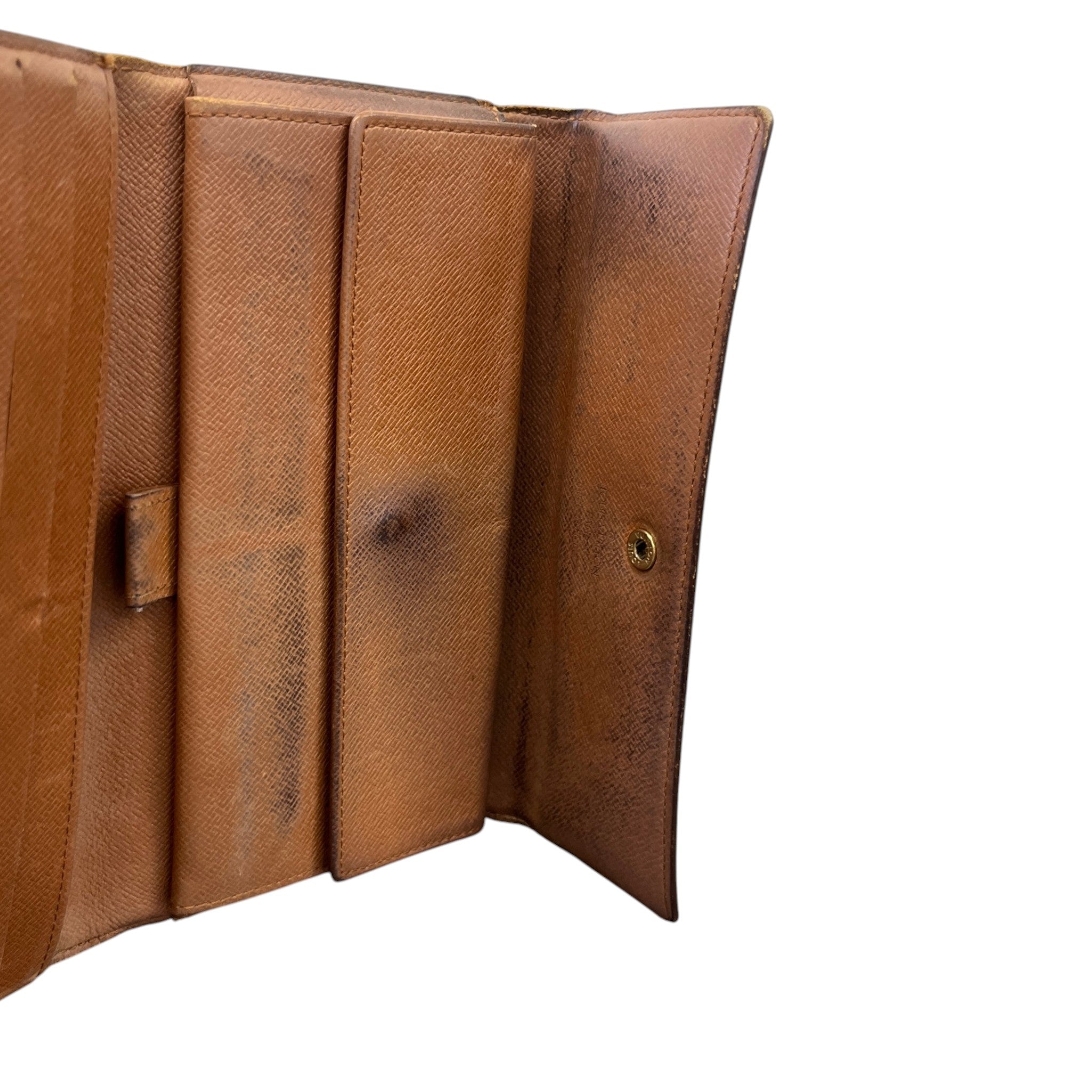 Women's Sarah Monogram Canvas Wallet Brown