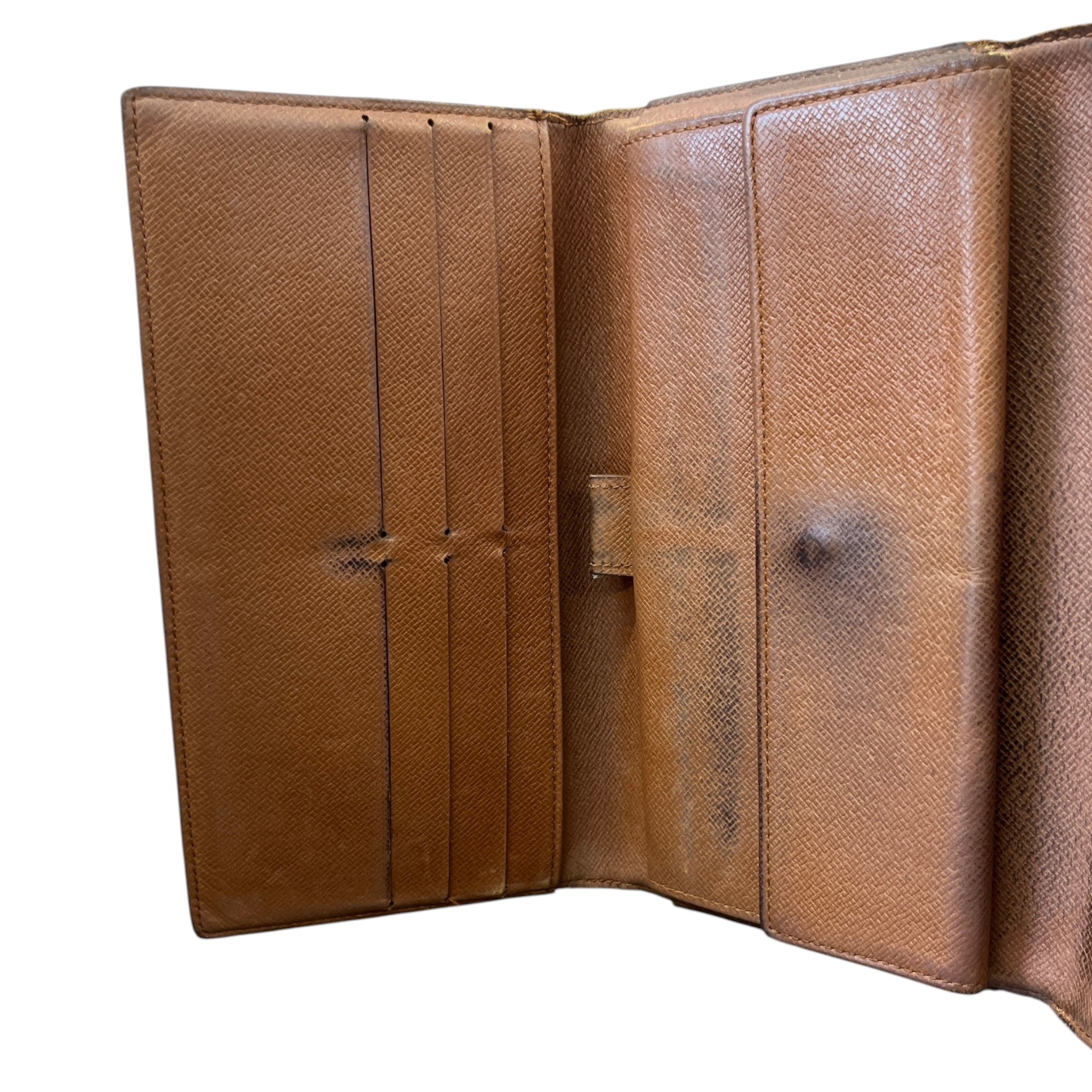 Women's Sarah Monogram Canvas Wallet Brown