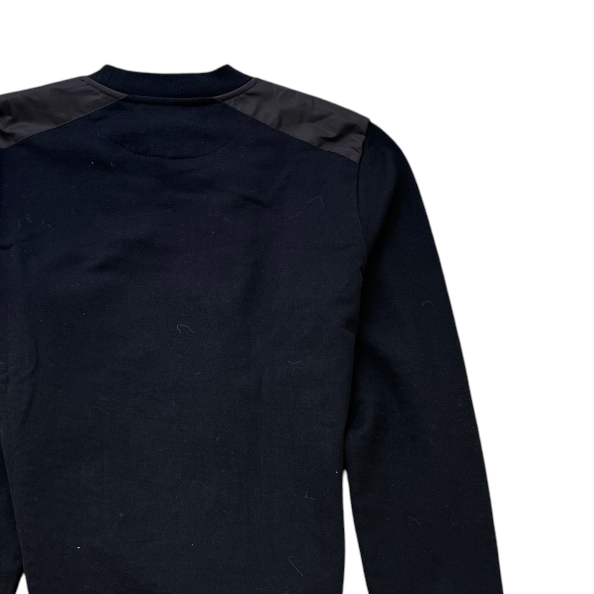 Men's Triangle Logo Nylon Sweatshirt Black Size S