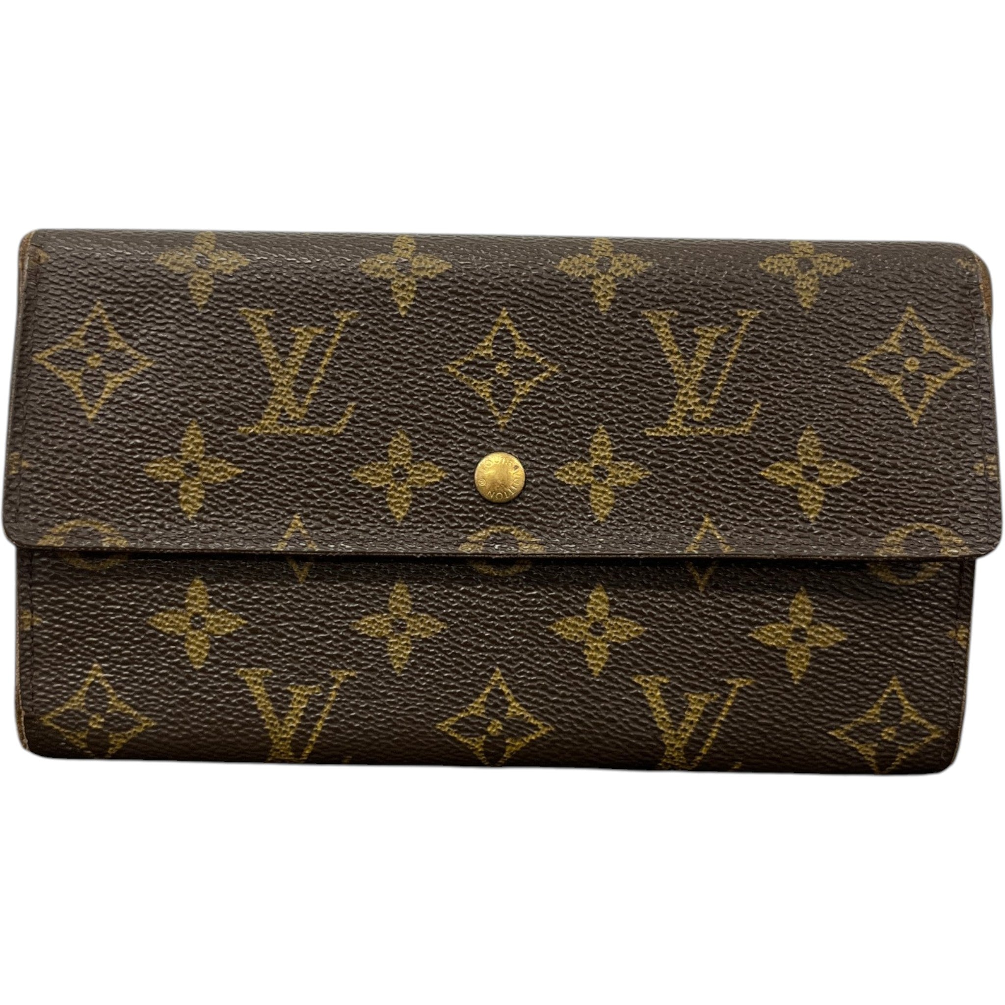 Women's Sarah Monogram Canvas Wallet Brown