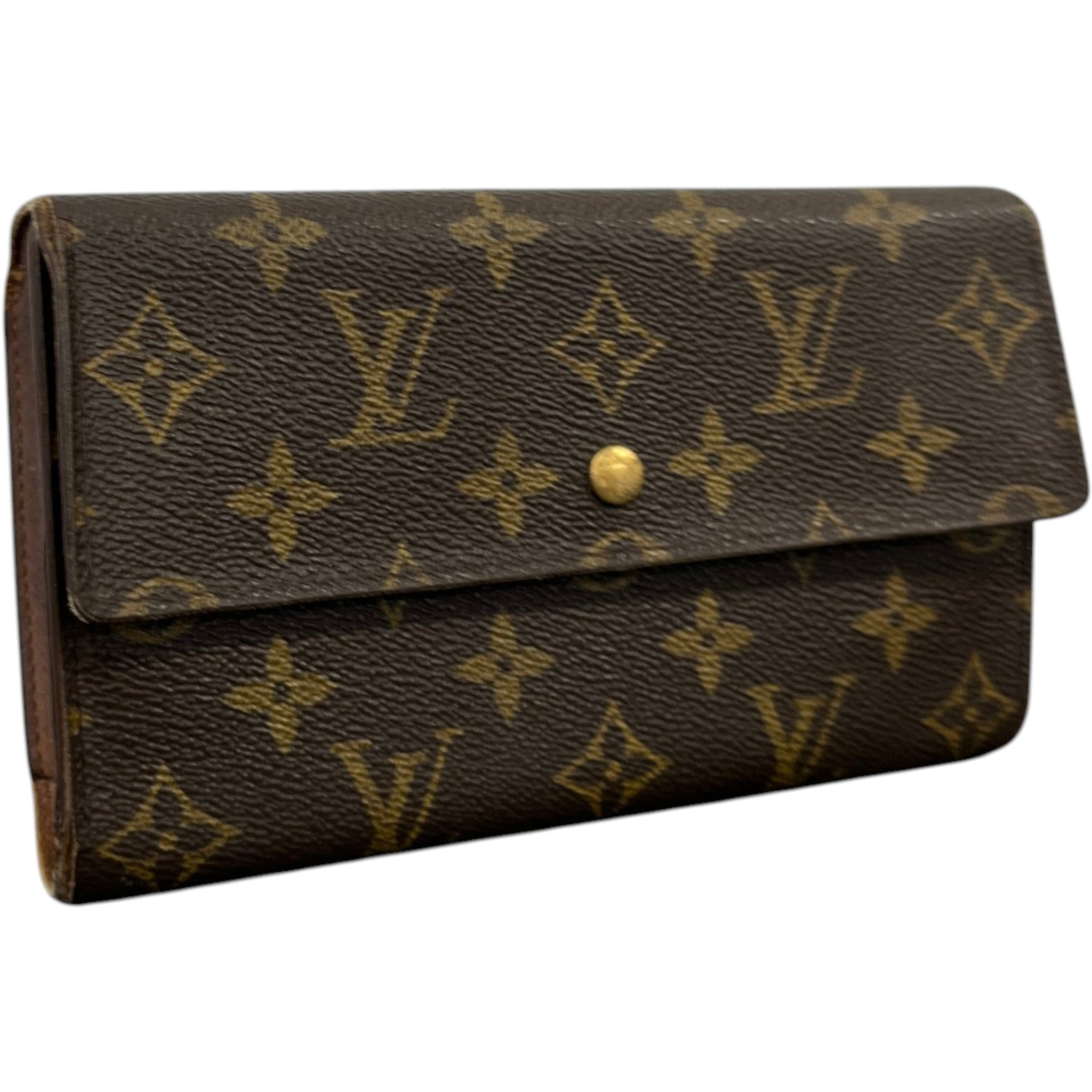 Women's Sarah Monogram Canvas Wallet Brown