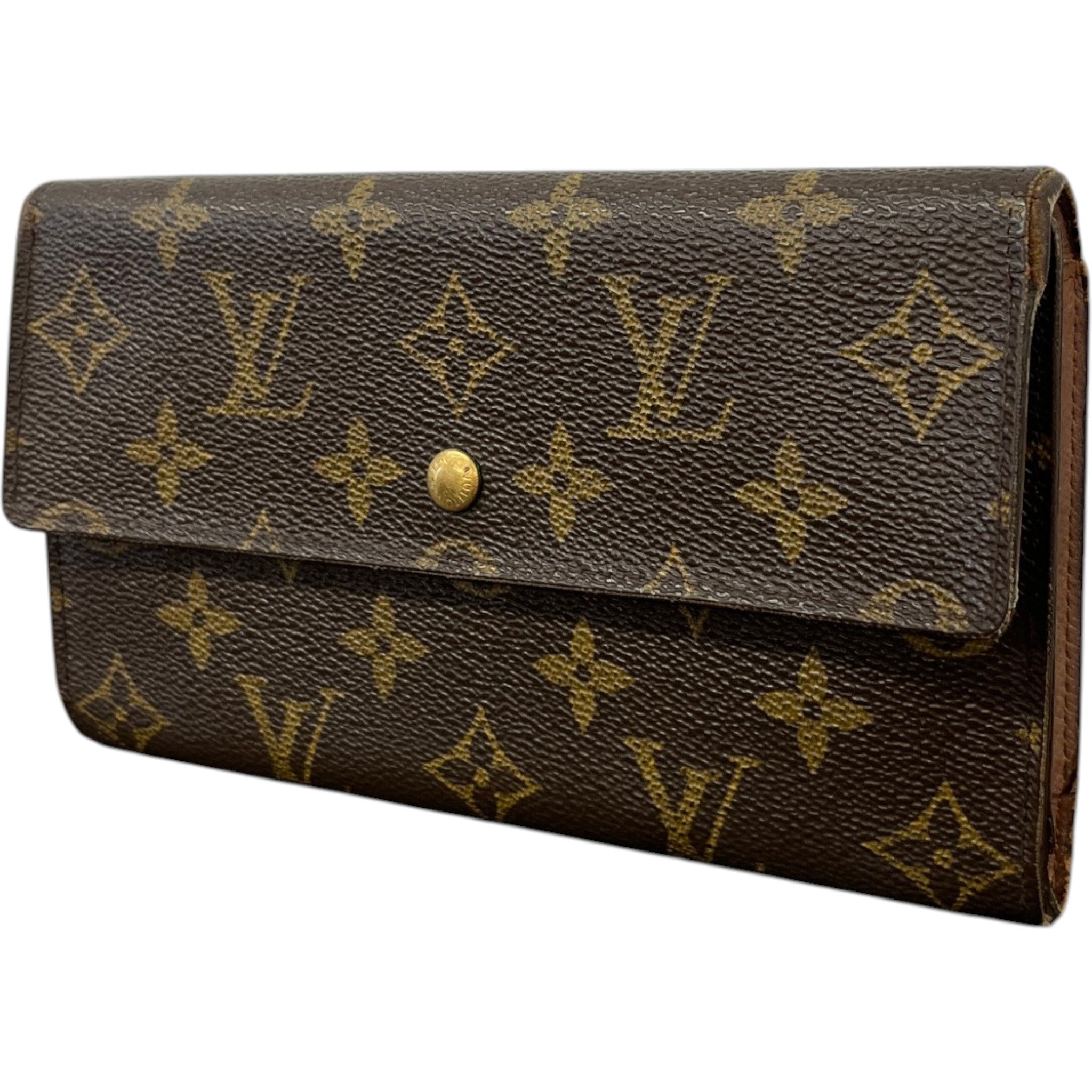 Women's Sarah Monogram Canvas Wallet Brown