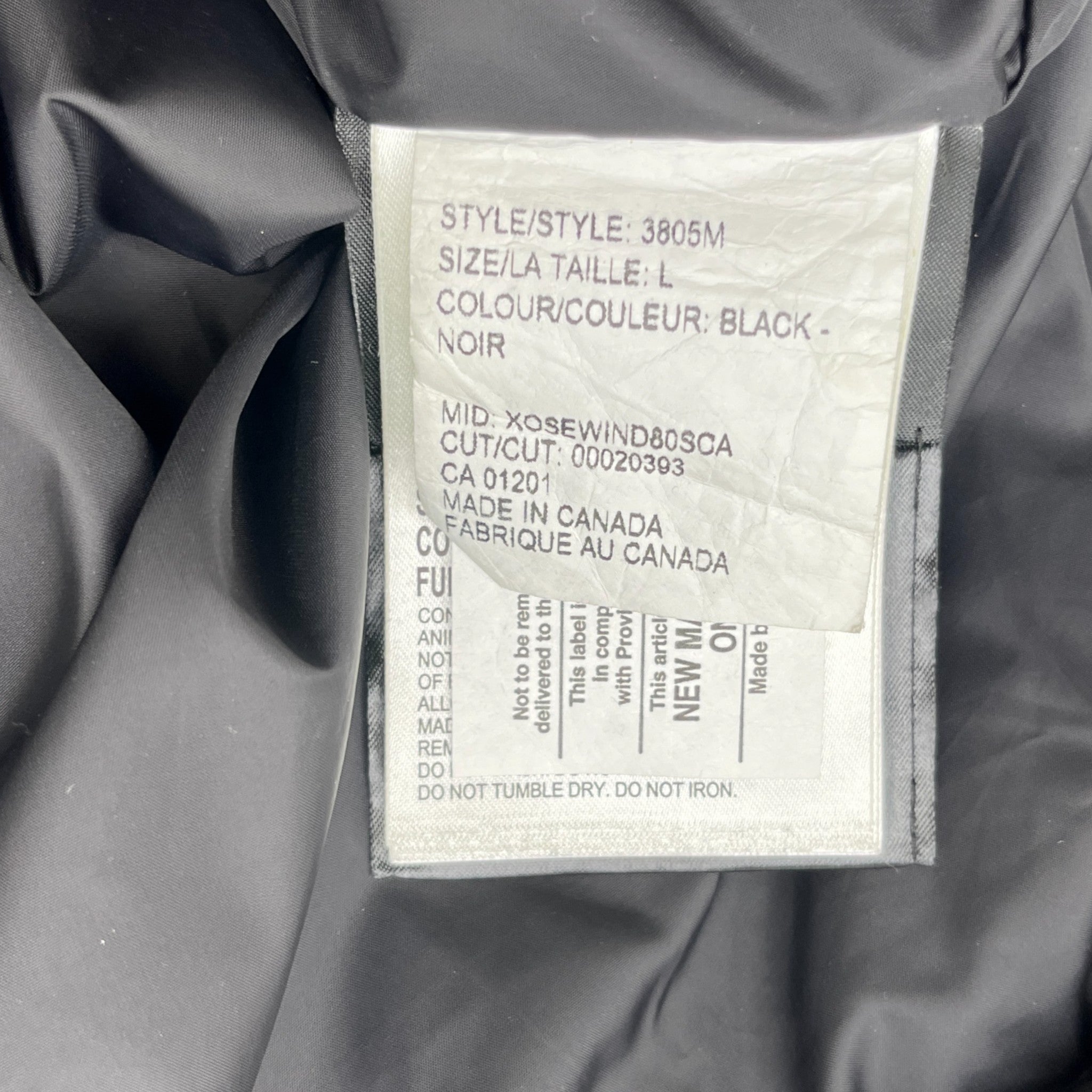 Men's Carson Down Jacket Black Size L