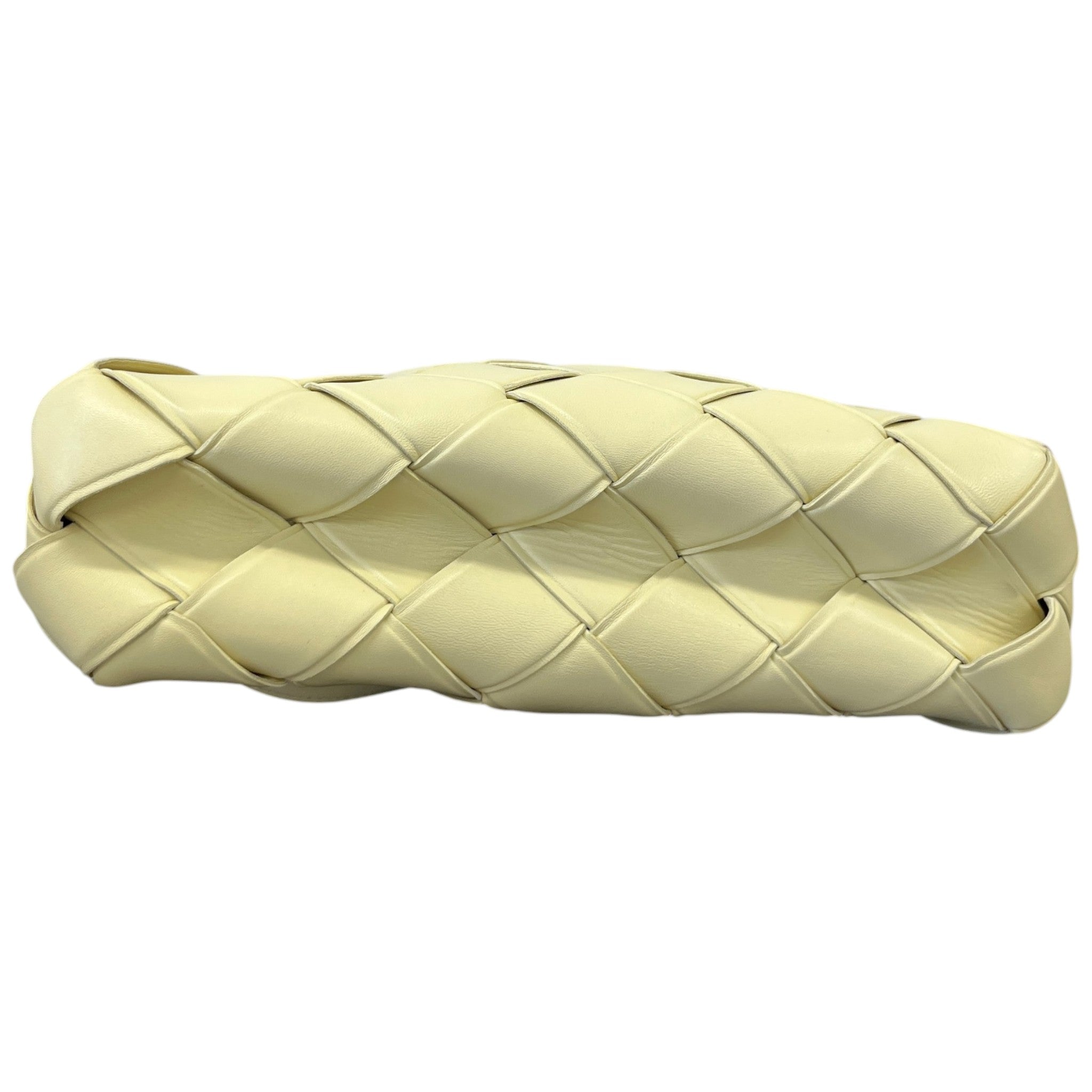 Women's Woven Intrecciato Top Handle Grasp Bag Yellow