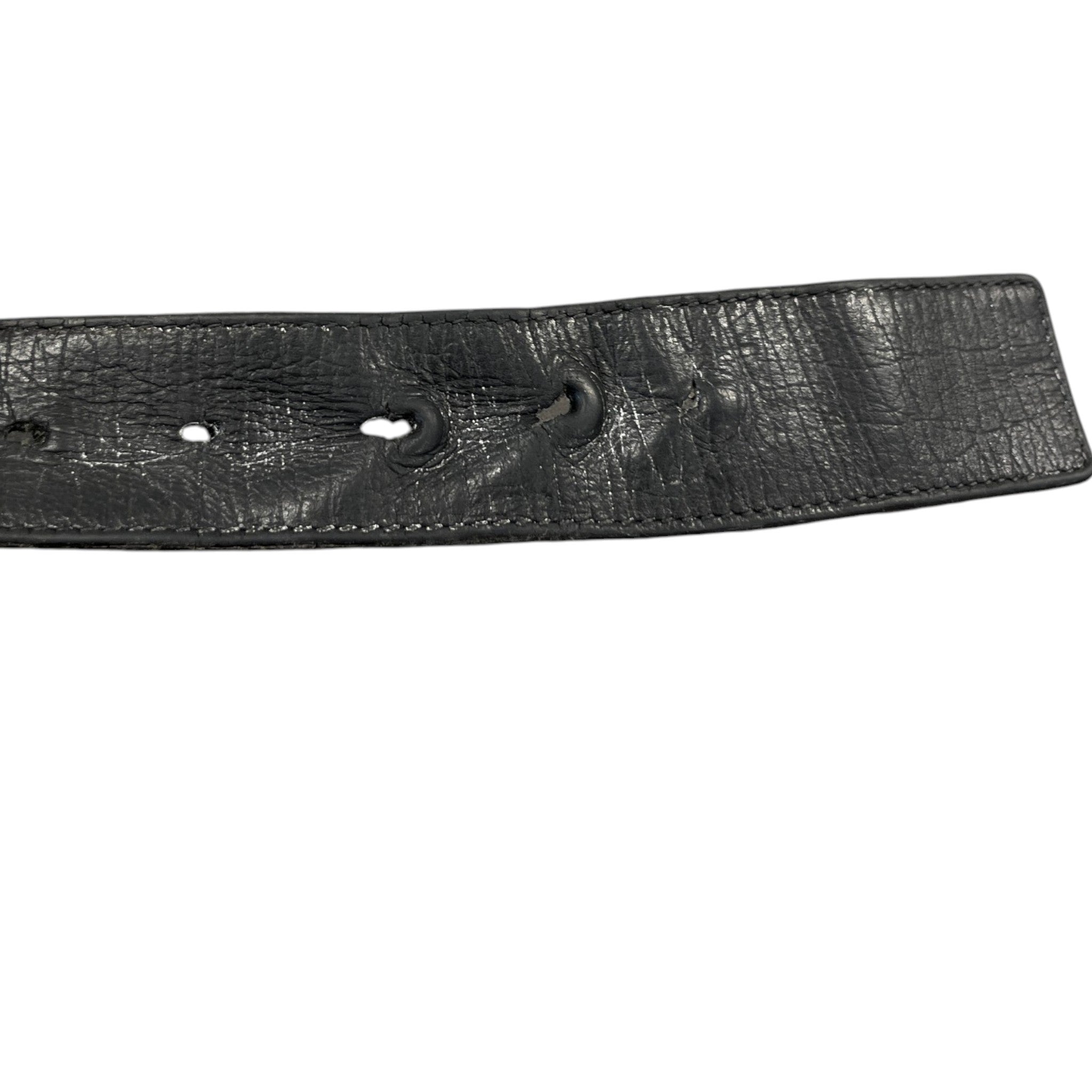 Men's Interlocking G Web Belt Black Size Waist 30"