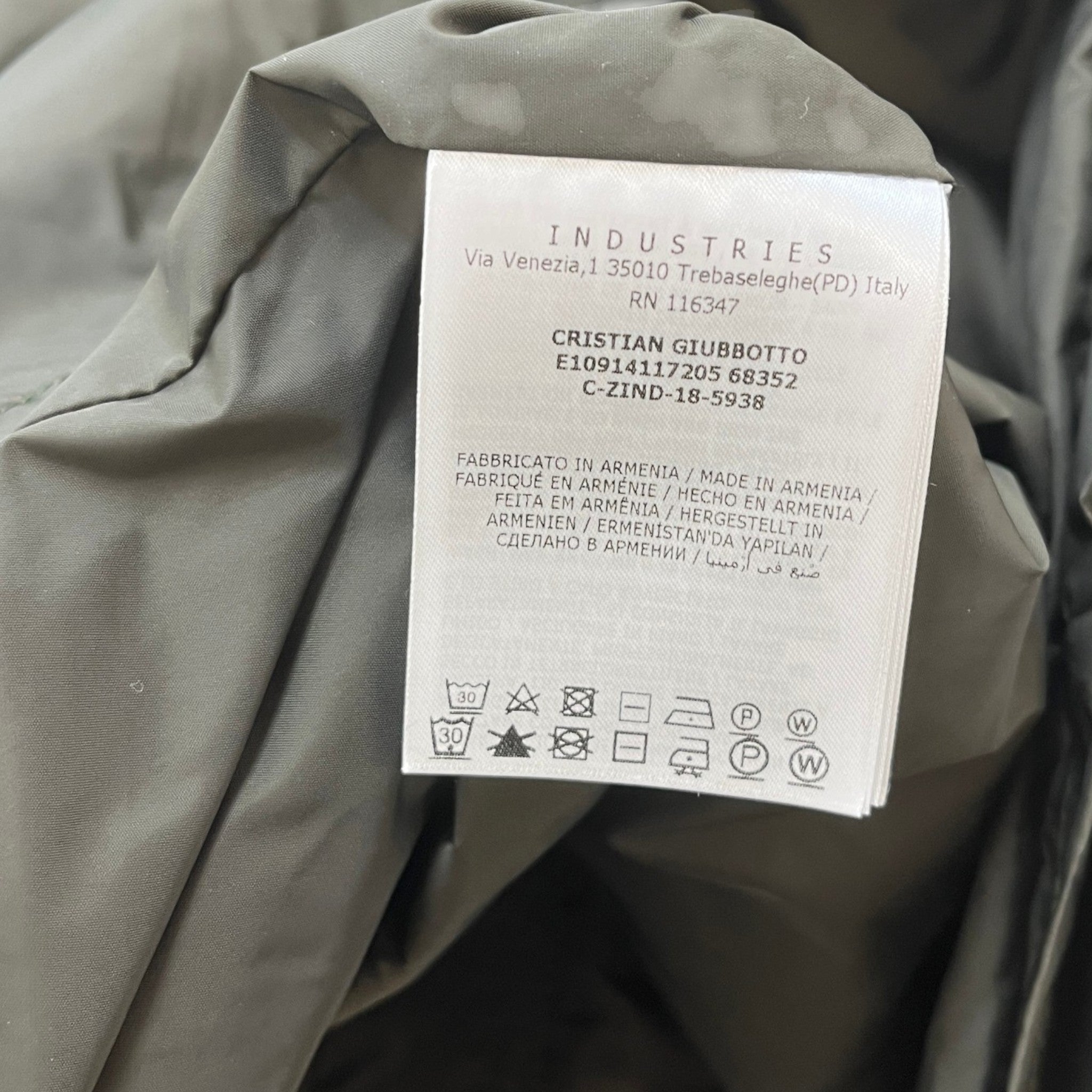 Men's Cristian Jacket Khaki Size 5 / XXL