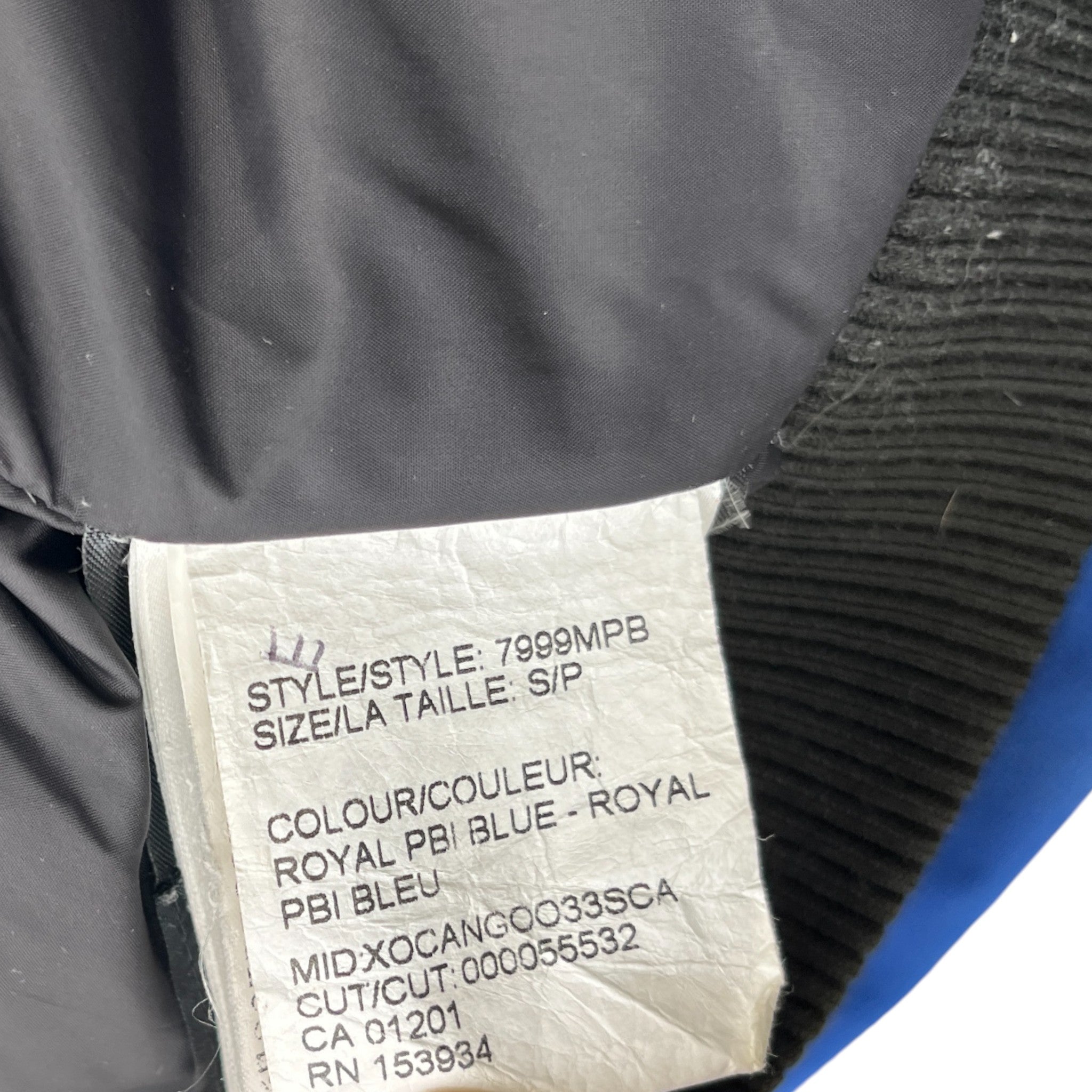 Men's Chilliwack Bomber Down Jacket Blue Size S