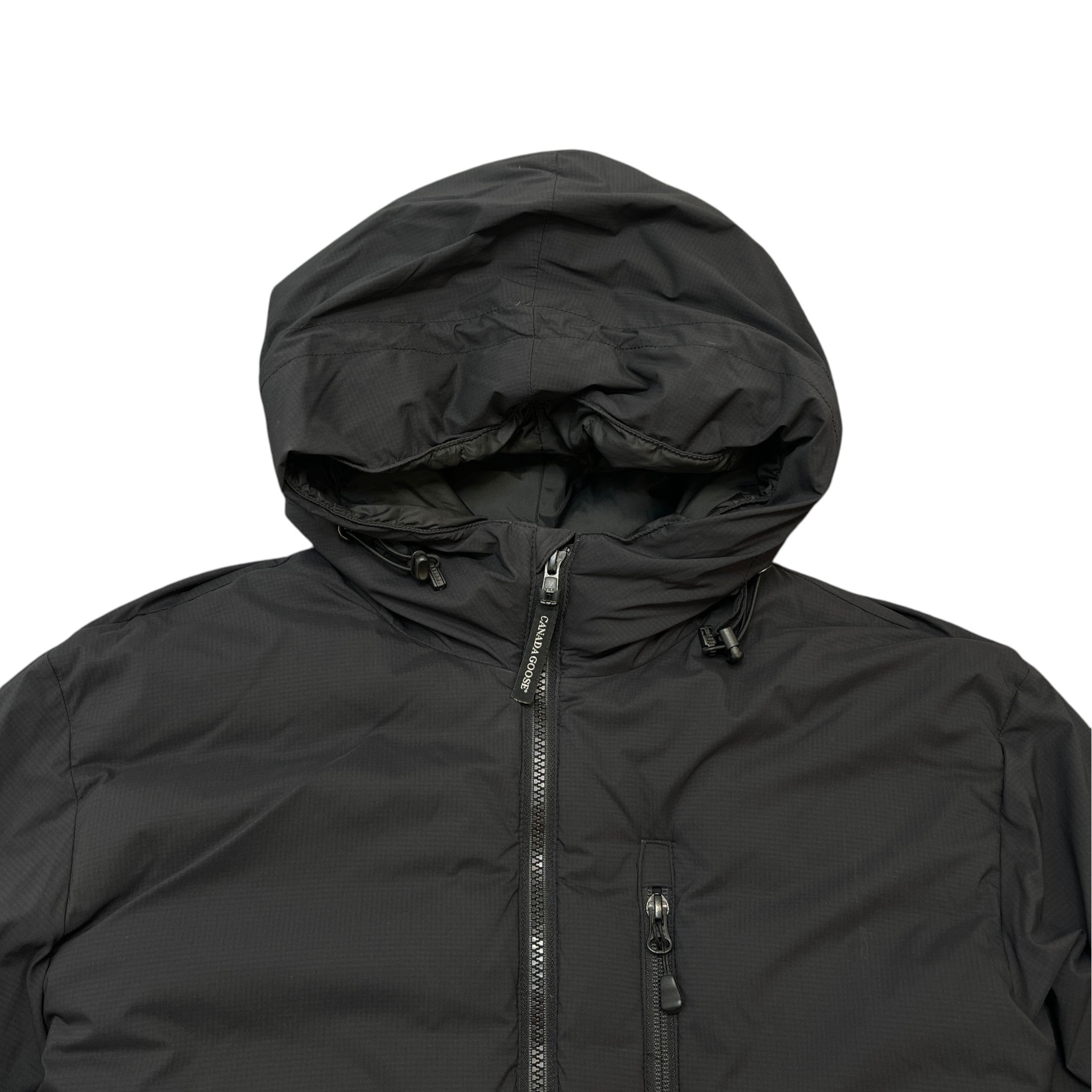 Men's Lodge Hoody Down Jacket Black Size L