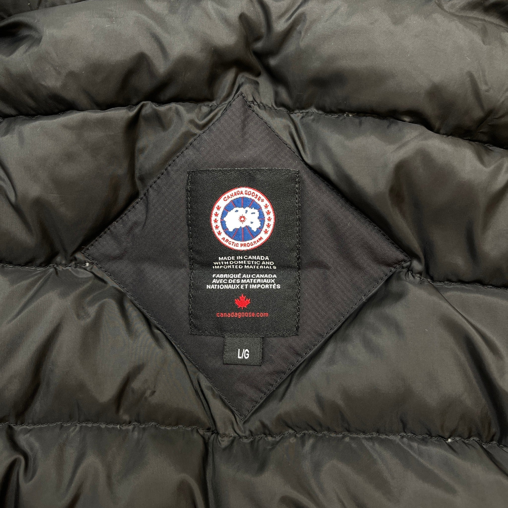 Men's Lodge Hoody Down Jacket Black Size L