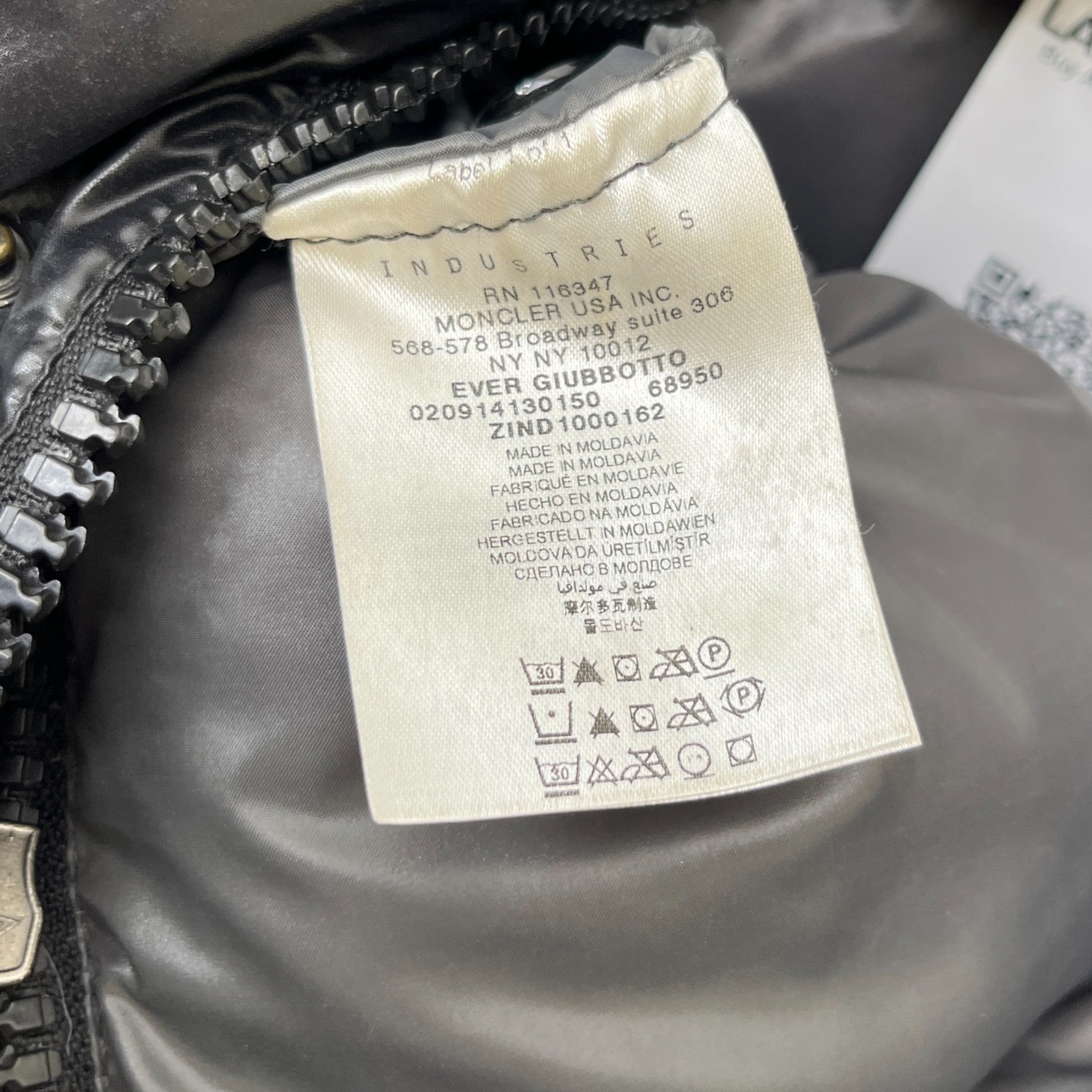 Men's Ever Down Jacket Black Size 1 / S