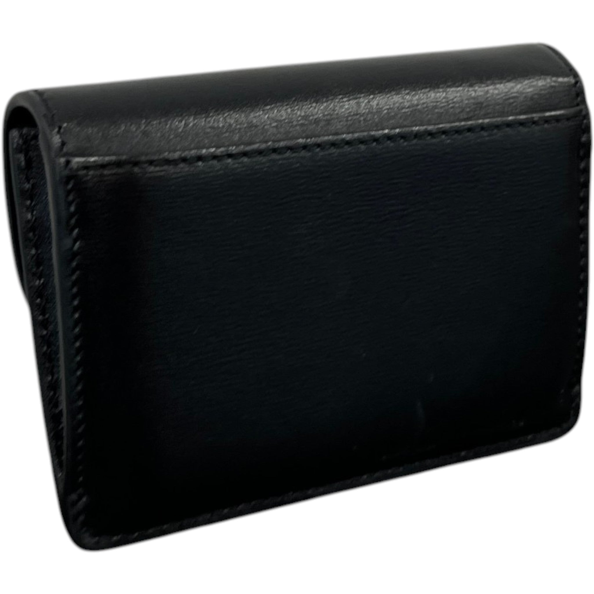 Women's Small Flap Triomphe Wallet Black