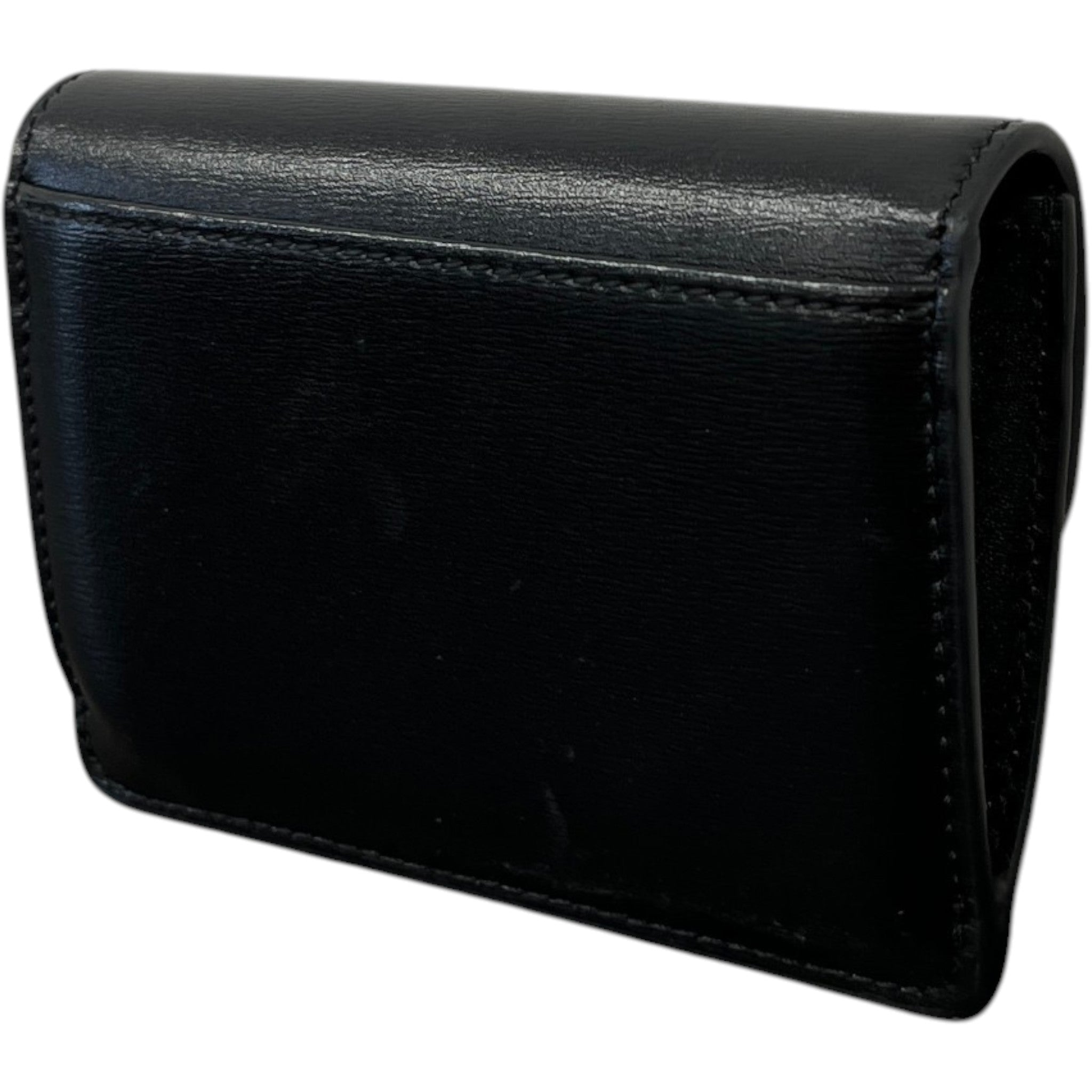 Women's Small Flap Triomphe Wallet Black