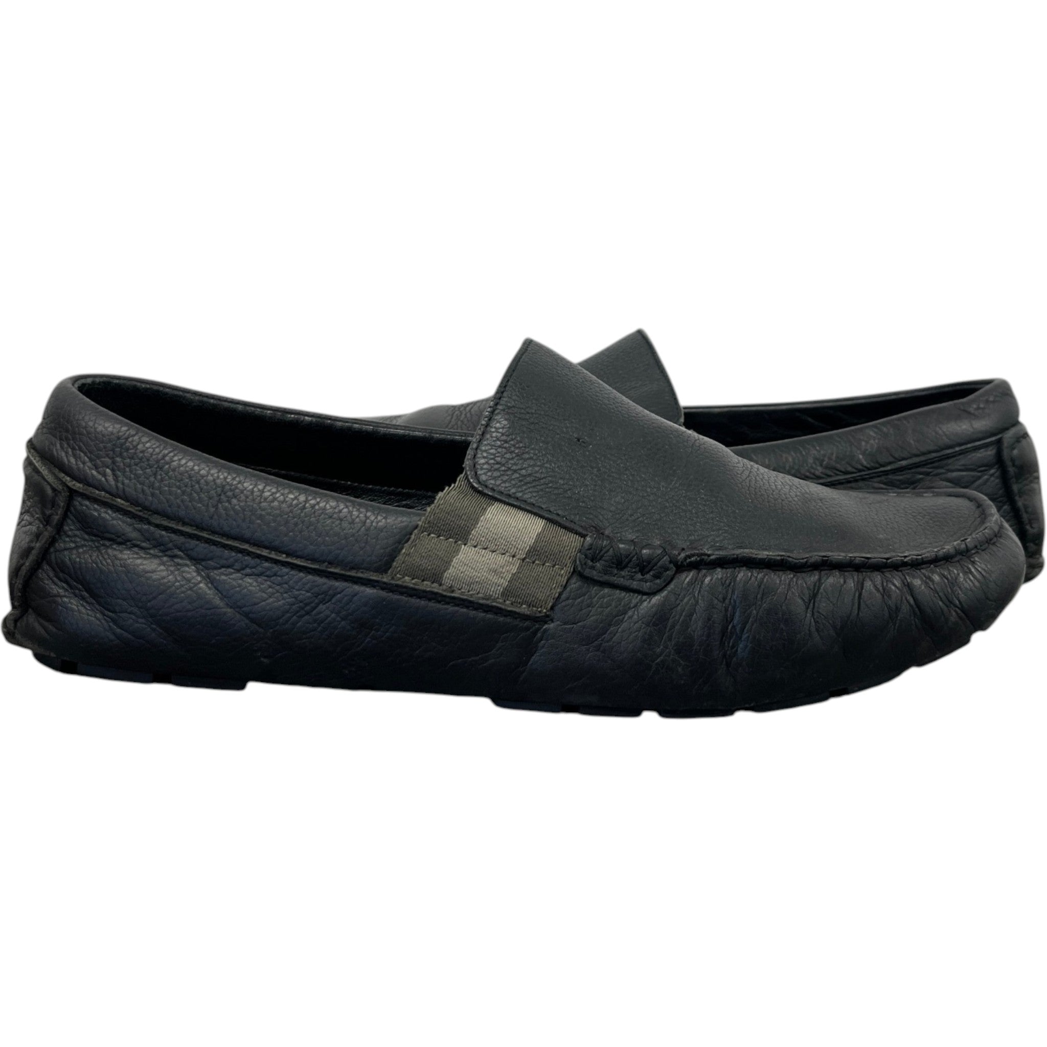 Men's Web Stripe Loafers Black Size EU 42.5 / UK 8.5