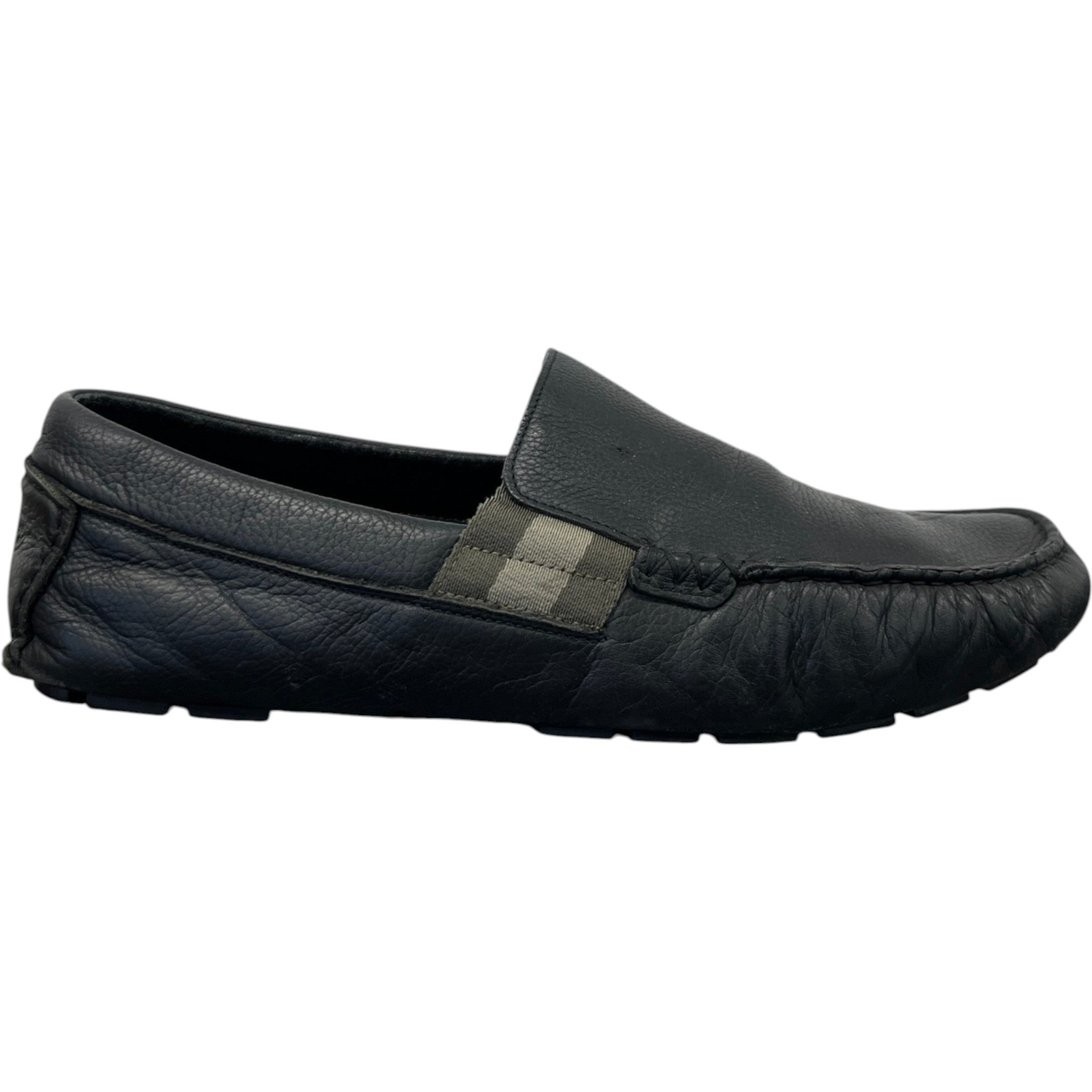 Men's Web Stripe Loafers Black Size EU 42.5 / UK 8.5