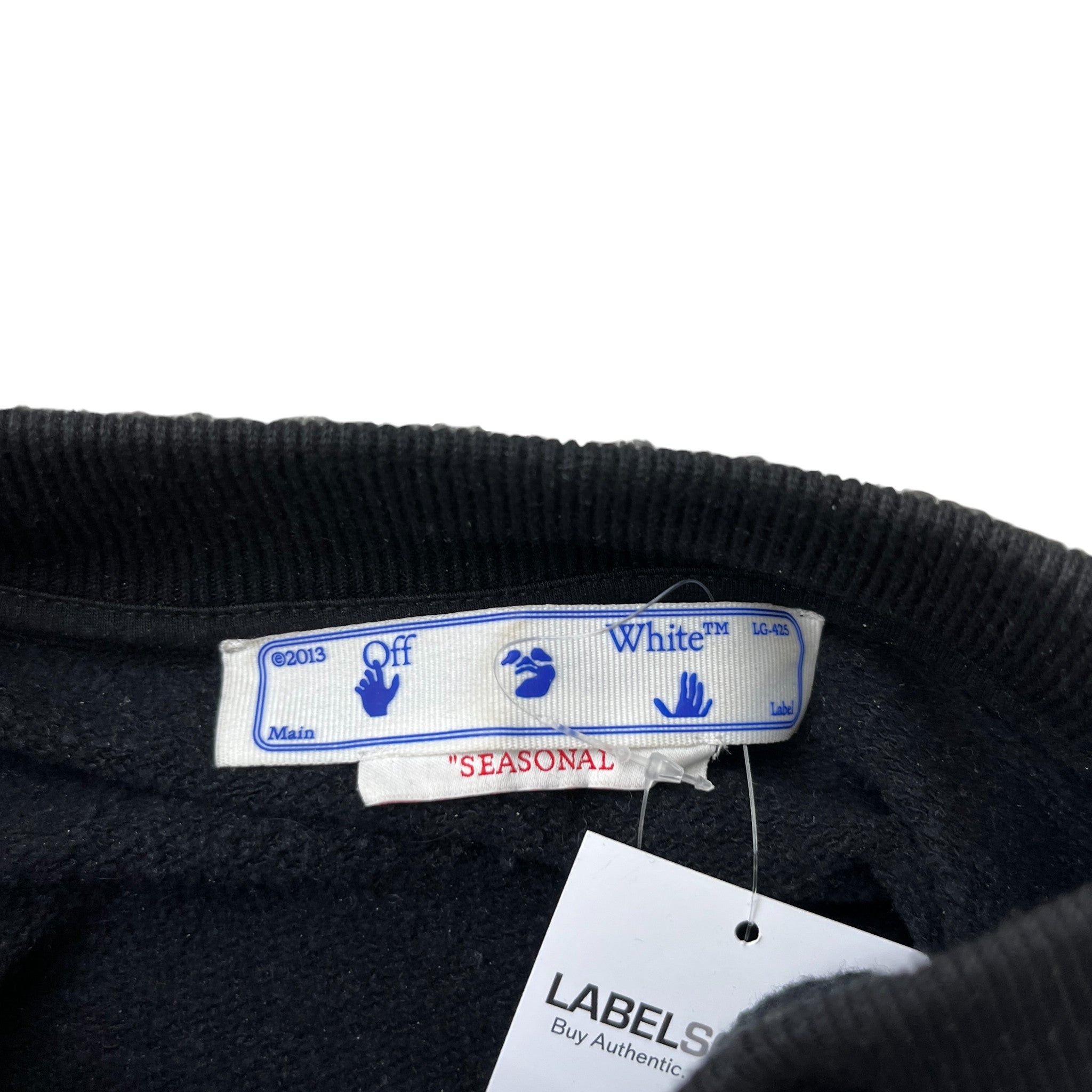 Men's Paint Script Skate Sweatshirt Black Size M