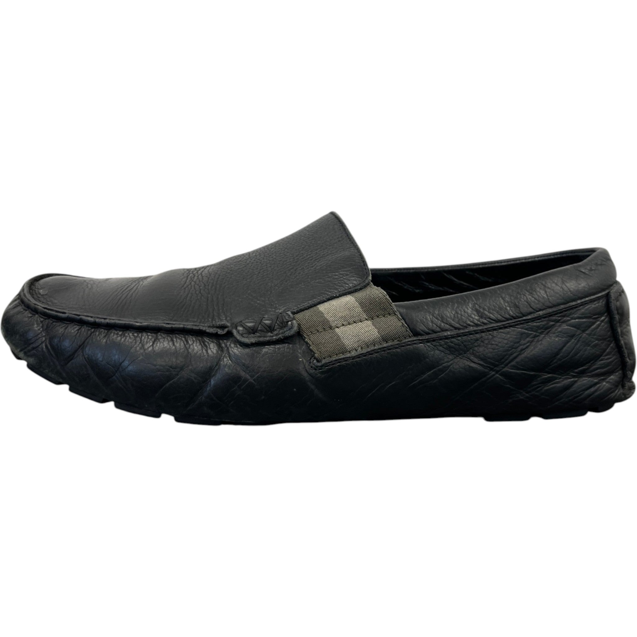 Men's Web Stripe Loafers Black Size EU 42.5 / UK 8.5
