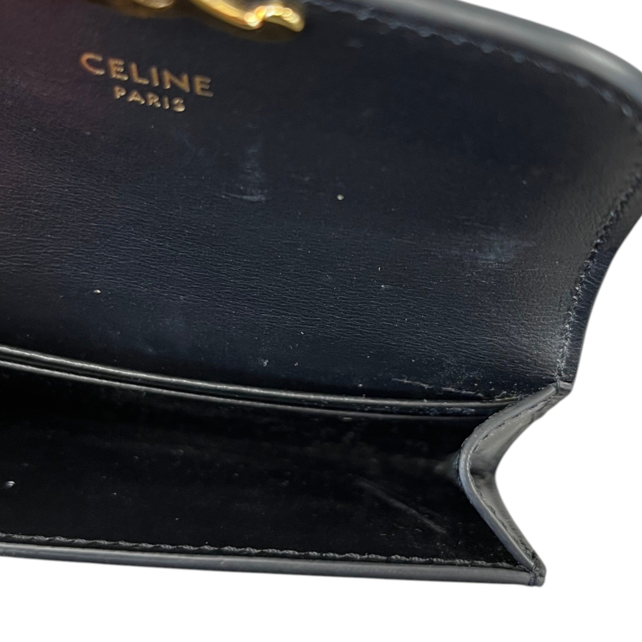 Women's Small Flap Triomphe Wallet Black