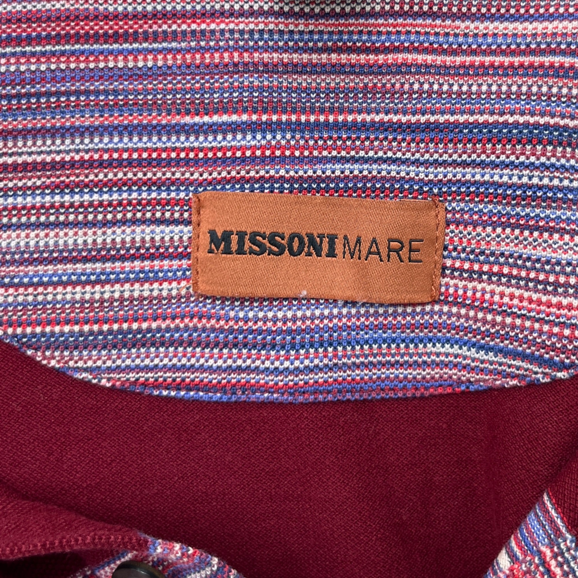 Men's Striped Block Polo Shirt Multi-Coloured Size S