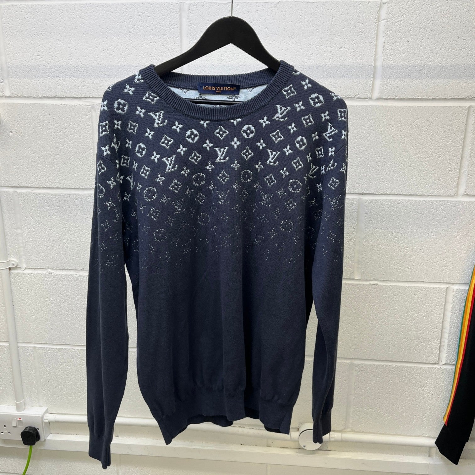 Men's Monogram Gradient Sweatshirt Charcoal Size L
