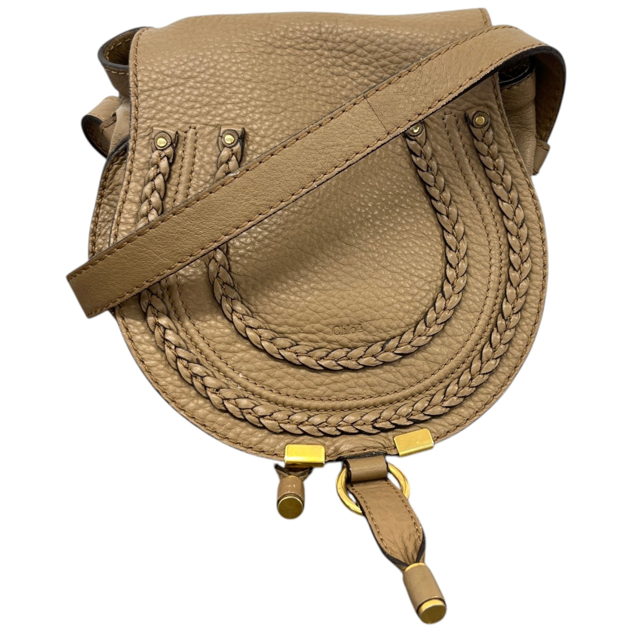 Women's Marcie Small Saddle Bag Beige