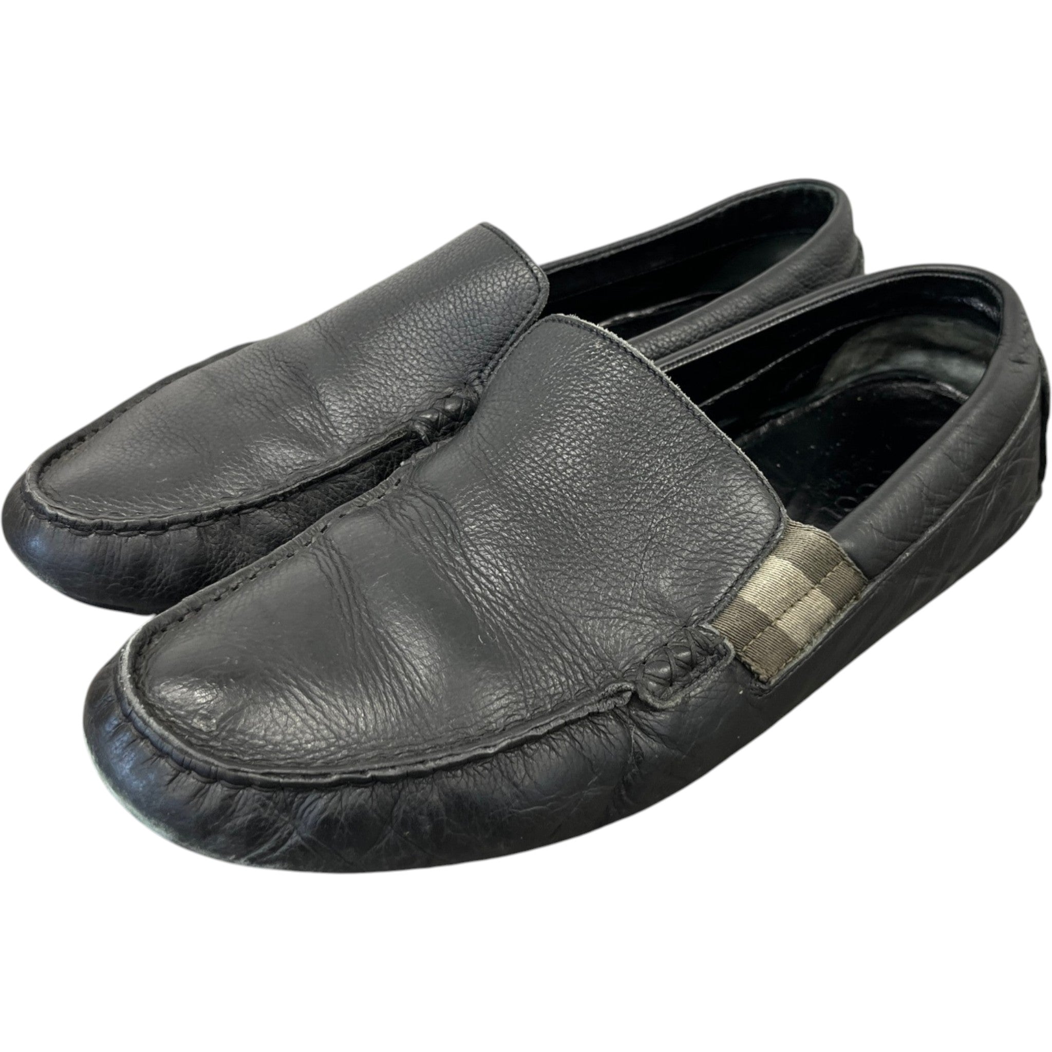 Men's Web Stripe Loafers Black Size EU 42.5 / UK 8.5