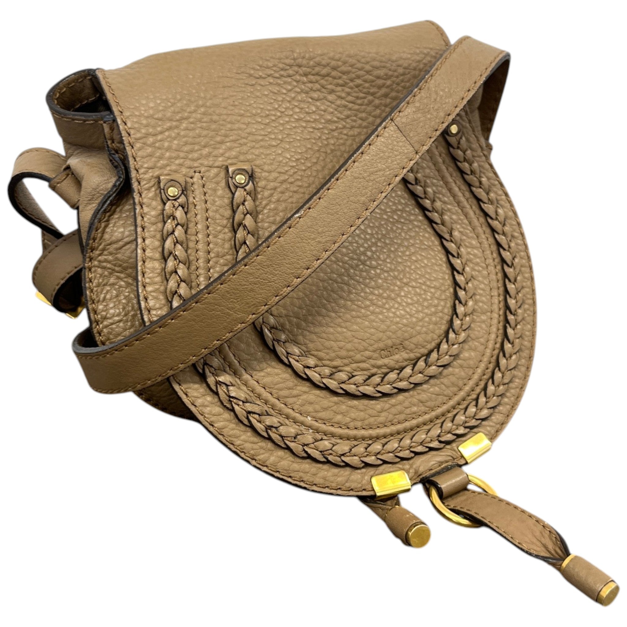 Women's Marcie Small Saddle Bag Beige