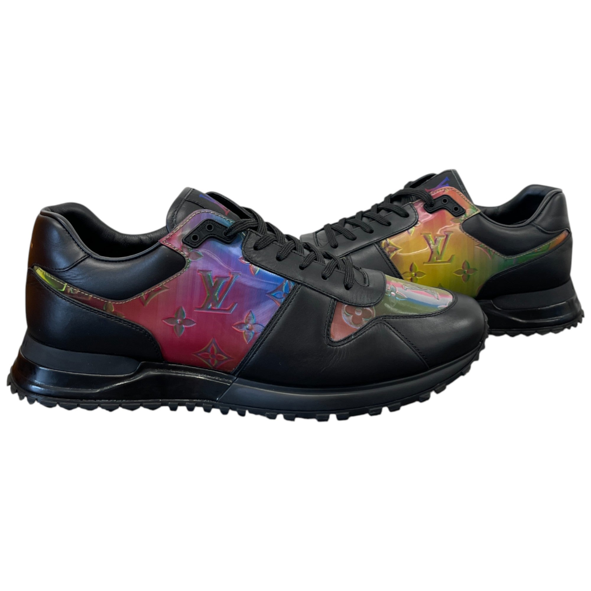 Men's Monogram Run Away Low Trainers Black Size EU 41.5 / UK 7.5