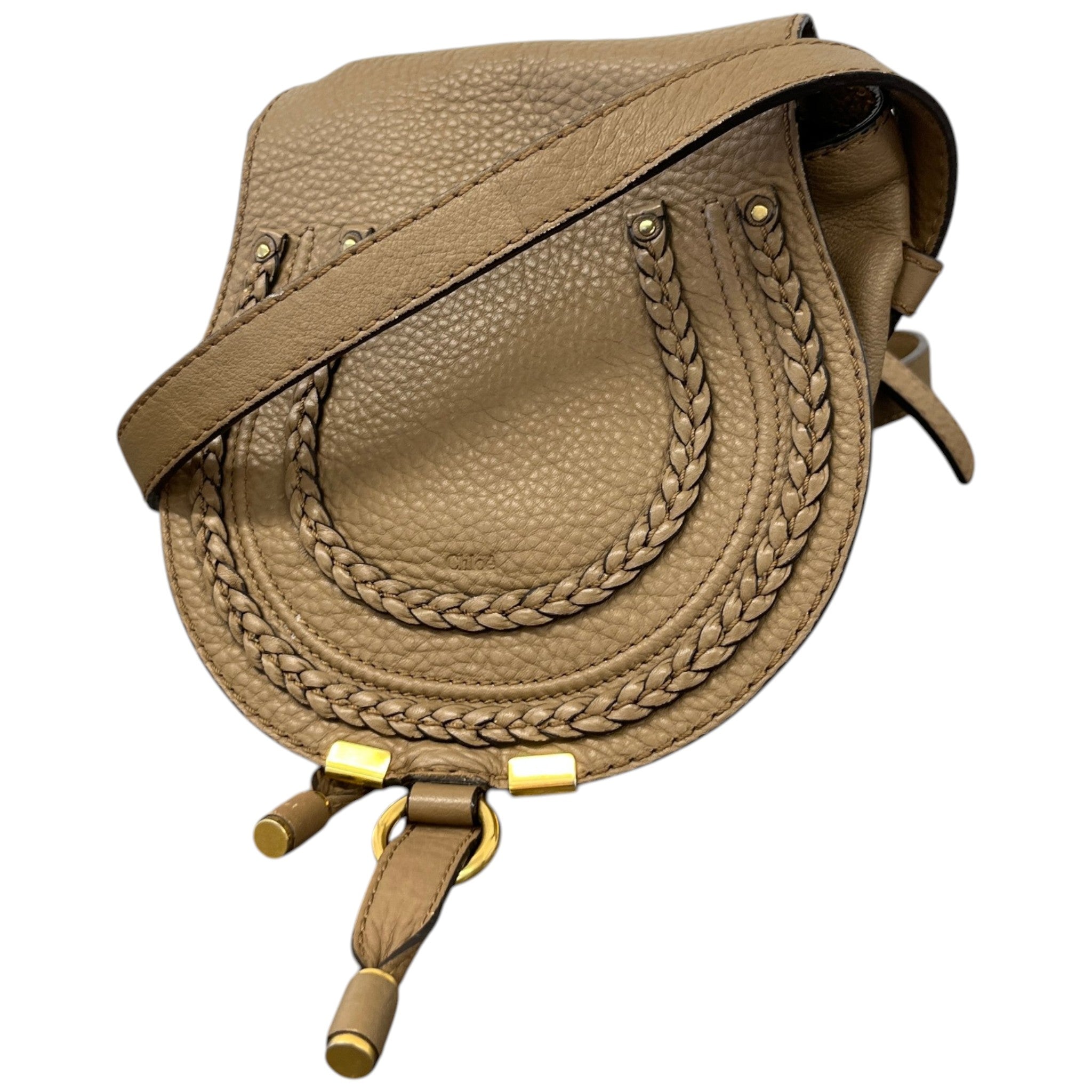 Women's Marcie Small Saddle Bag Beige