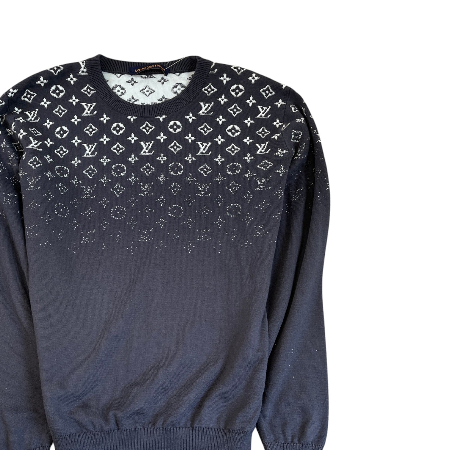 Men's Monogram Gradient Sweatshirt Charcoal Size L