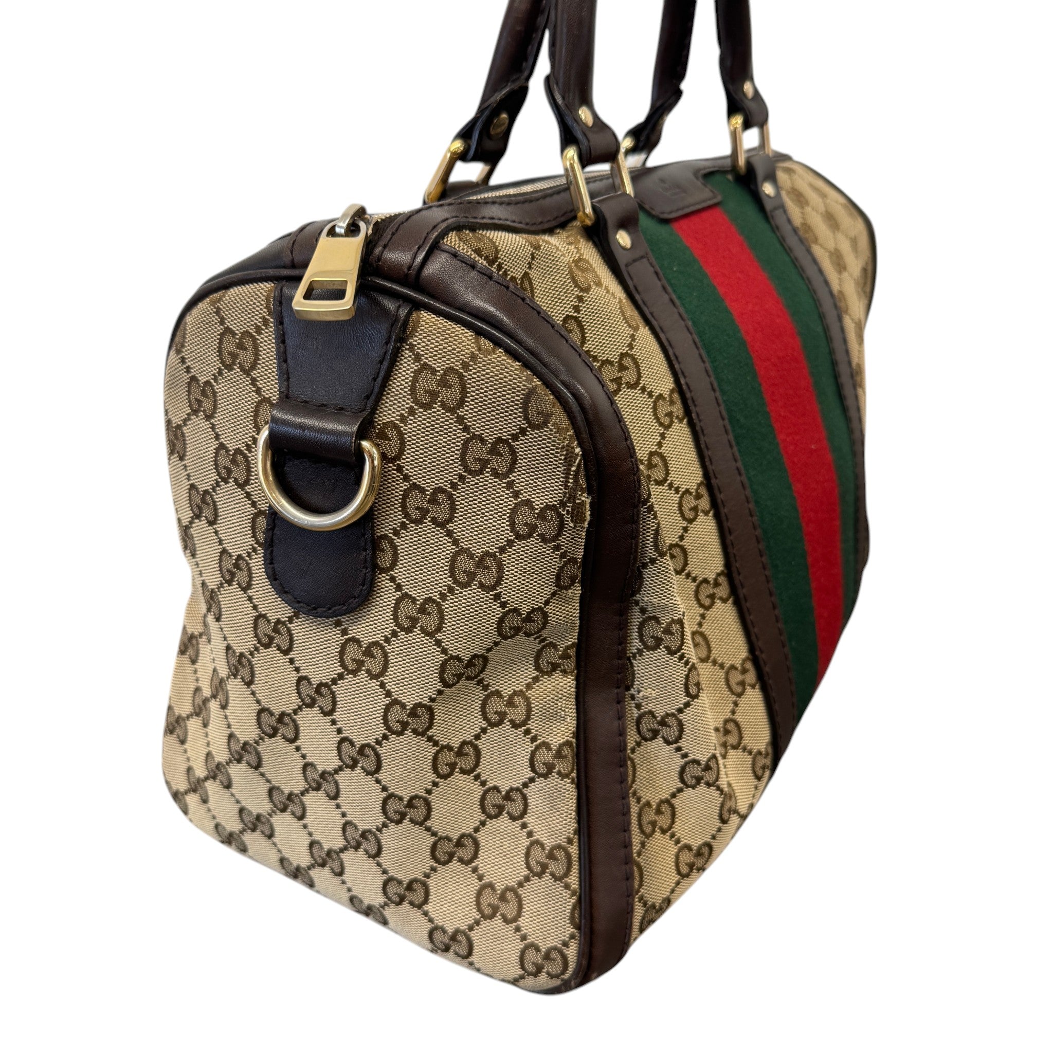 Women's Gg Supreme Boston Satchel Handbag Beige