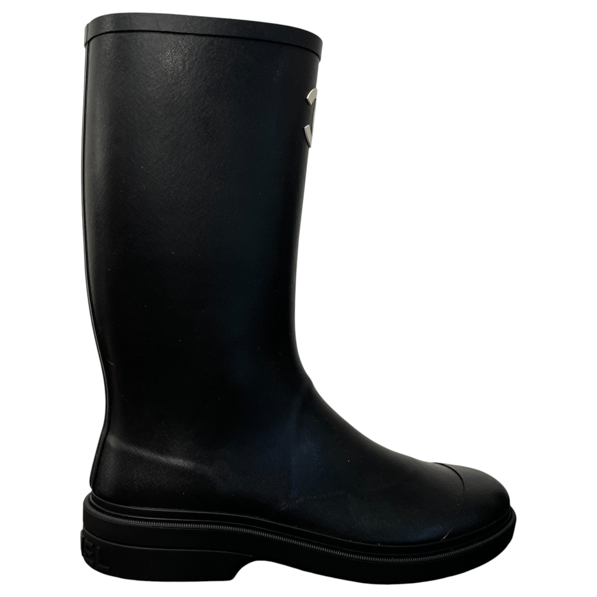 Women's Cc Logo Wellies Black Size EU 41 / UK 8