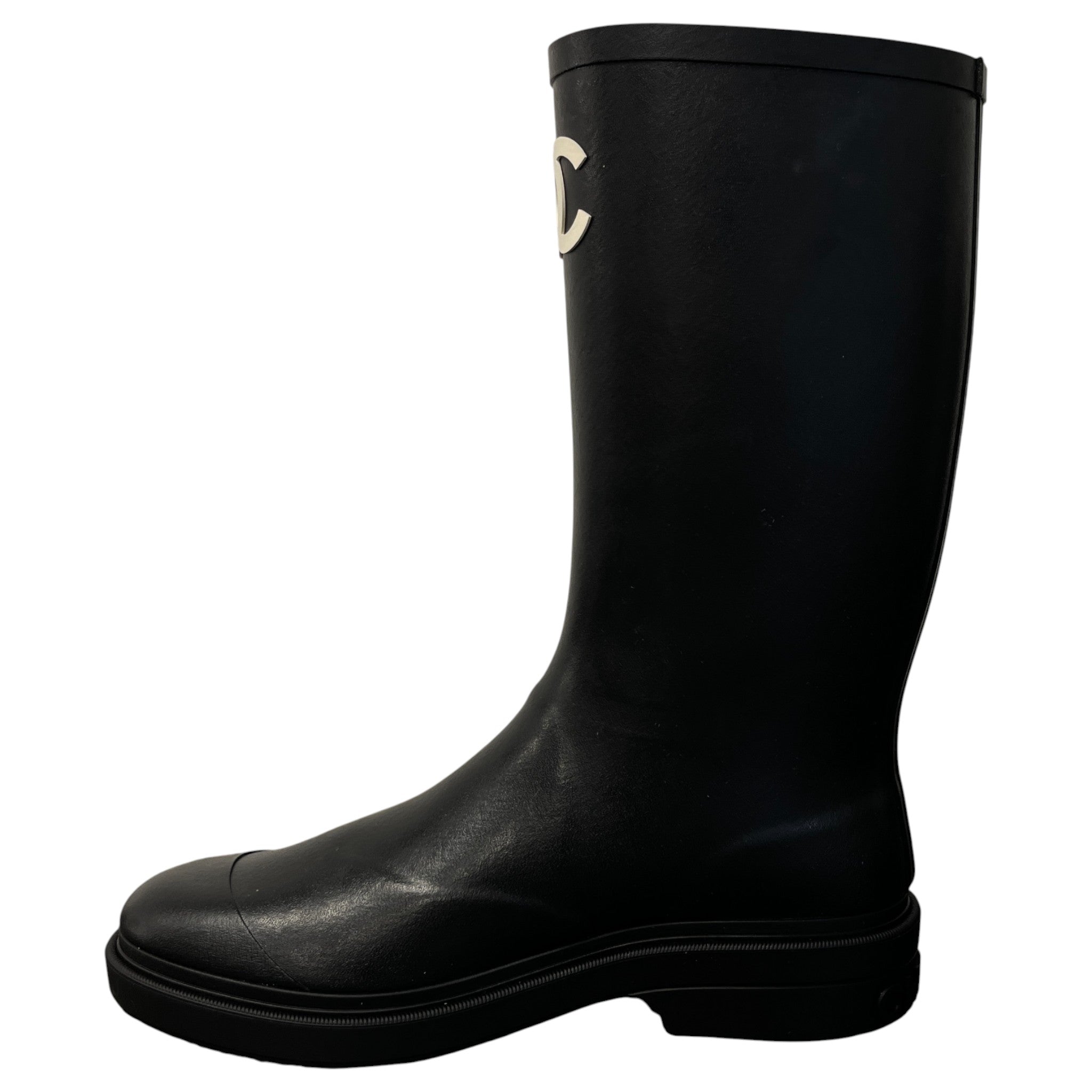 Women's Cc Logo Wellies Black Size EU 41 / UK 8