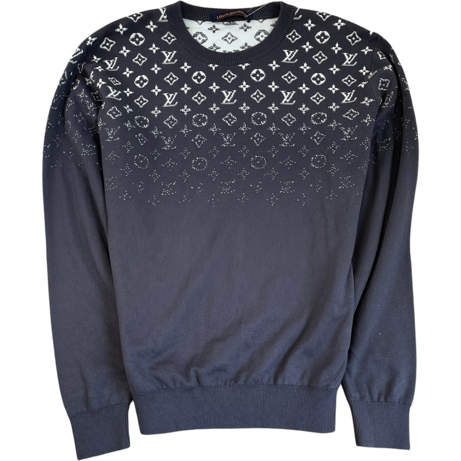 Men's Monogram Gradient Sweatshirt Charcoal Size L