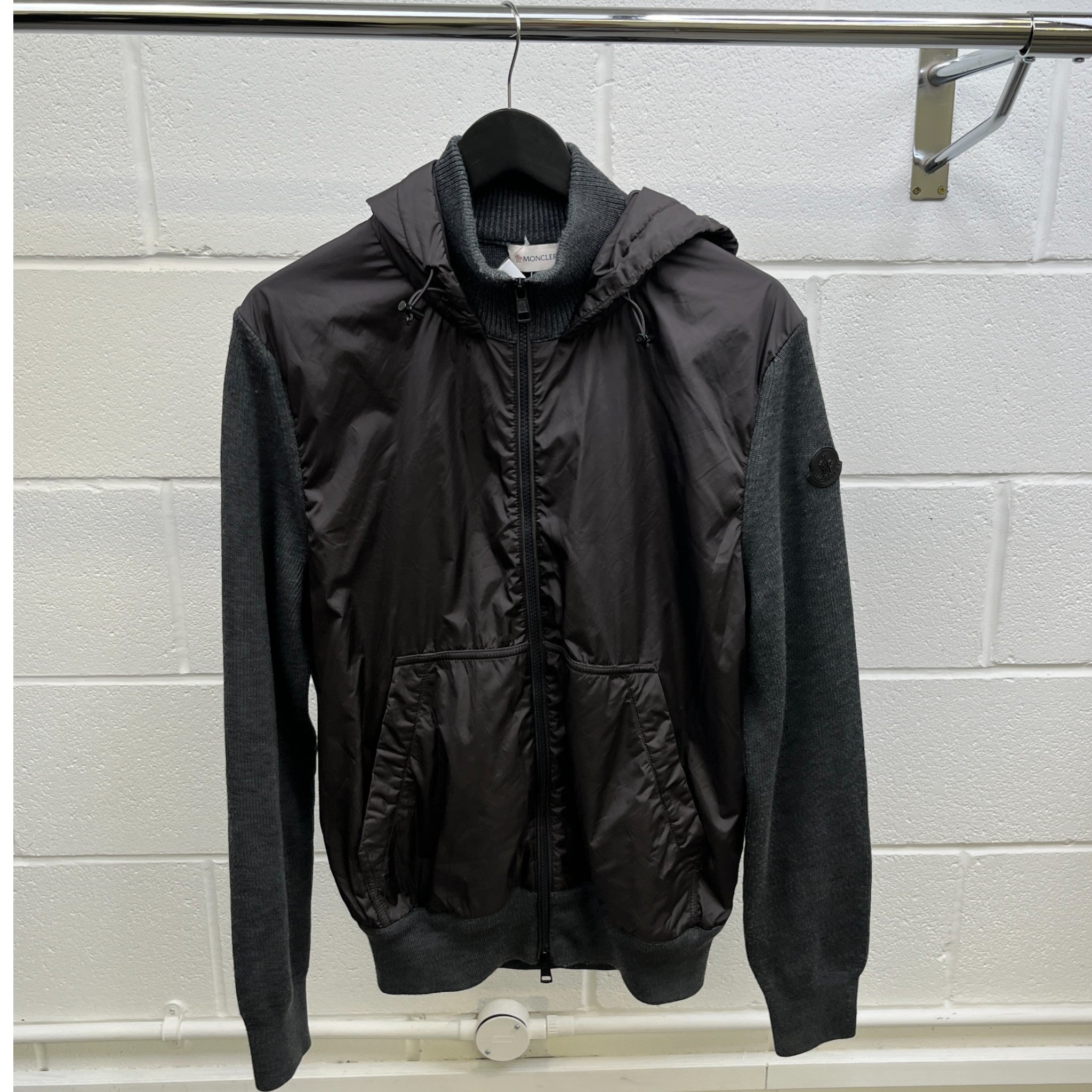 Men's Maglione Tricot Cardigan Grey Size XL